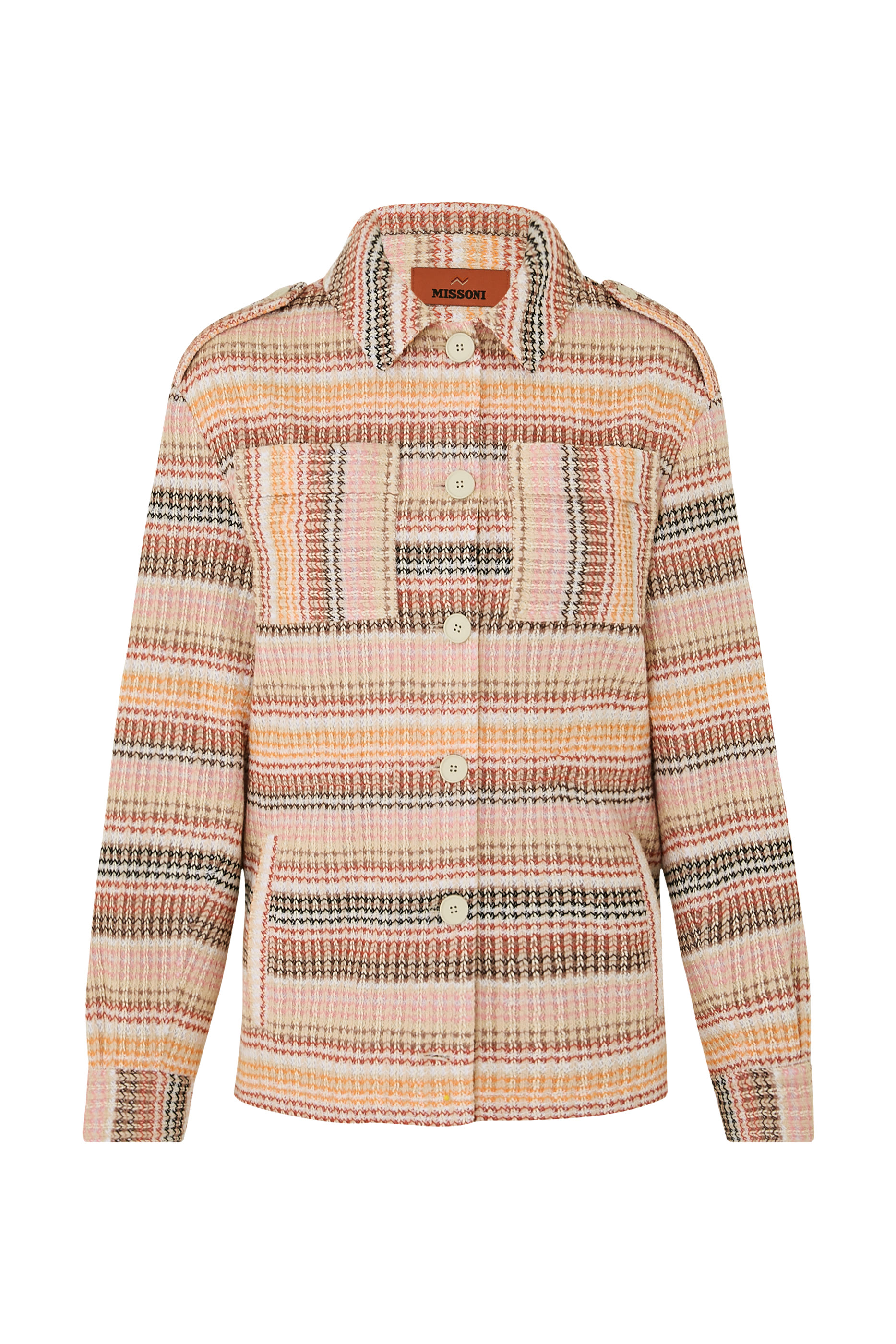 جاكيت بتصميم قميص كابردوني مزيج قطن