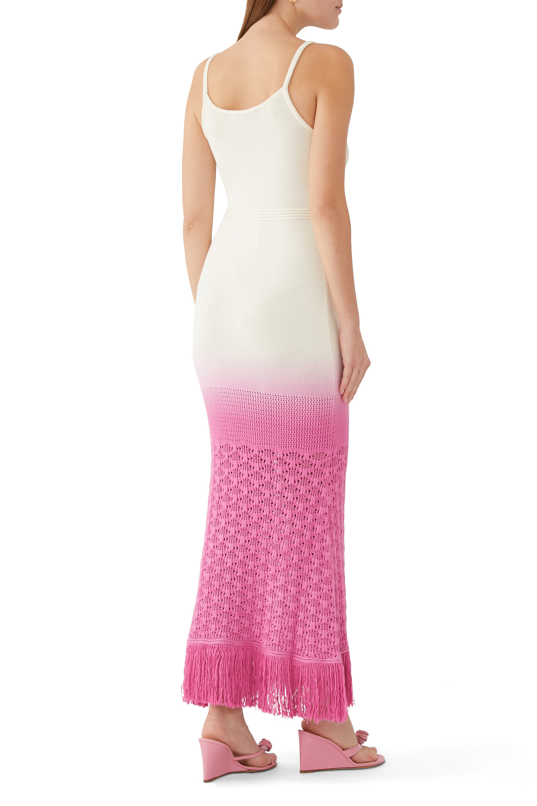 فستان زينا منسوج بشرابات