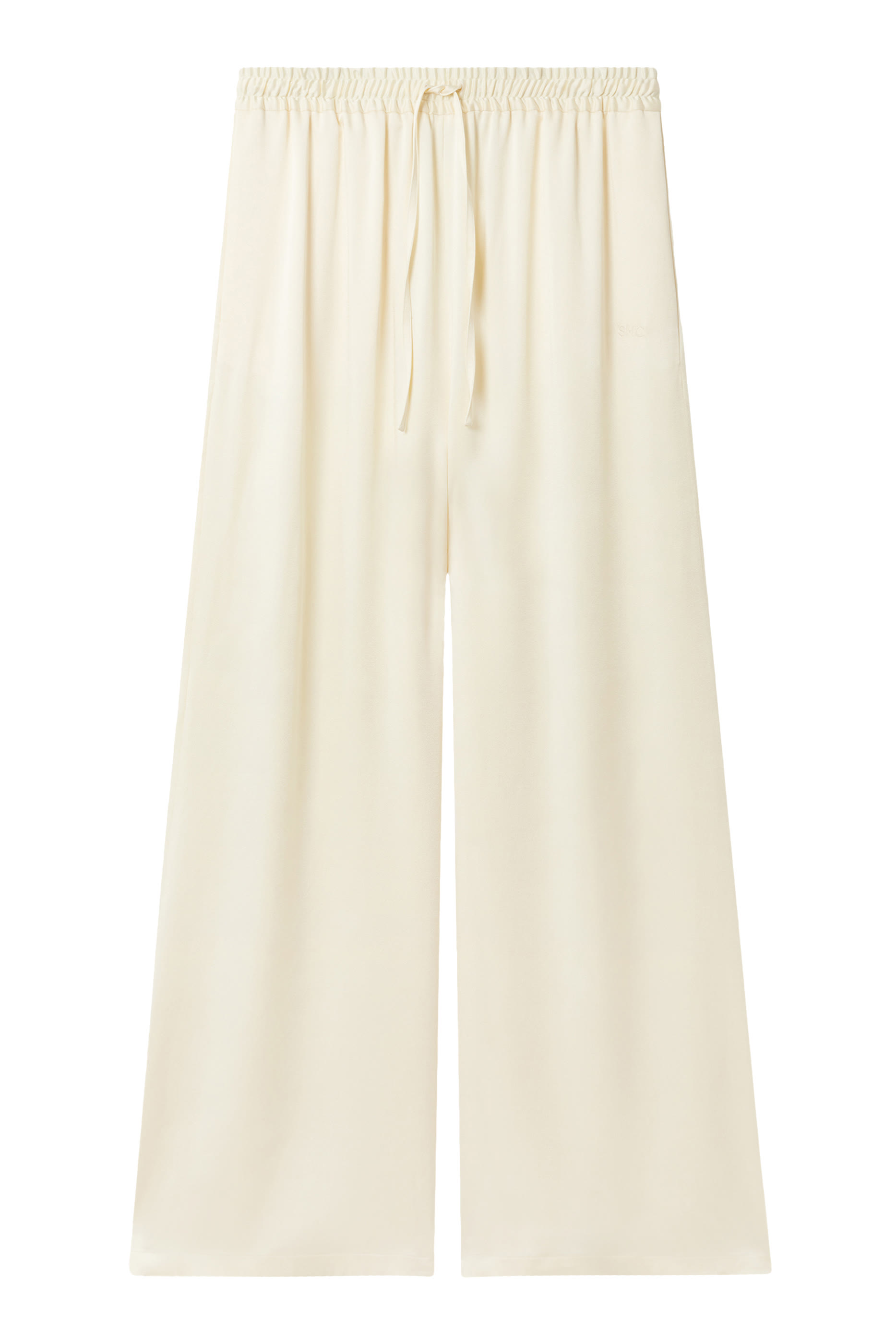 بنطال بقصة فضفاضة ورباط تضييق ساتان