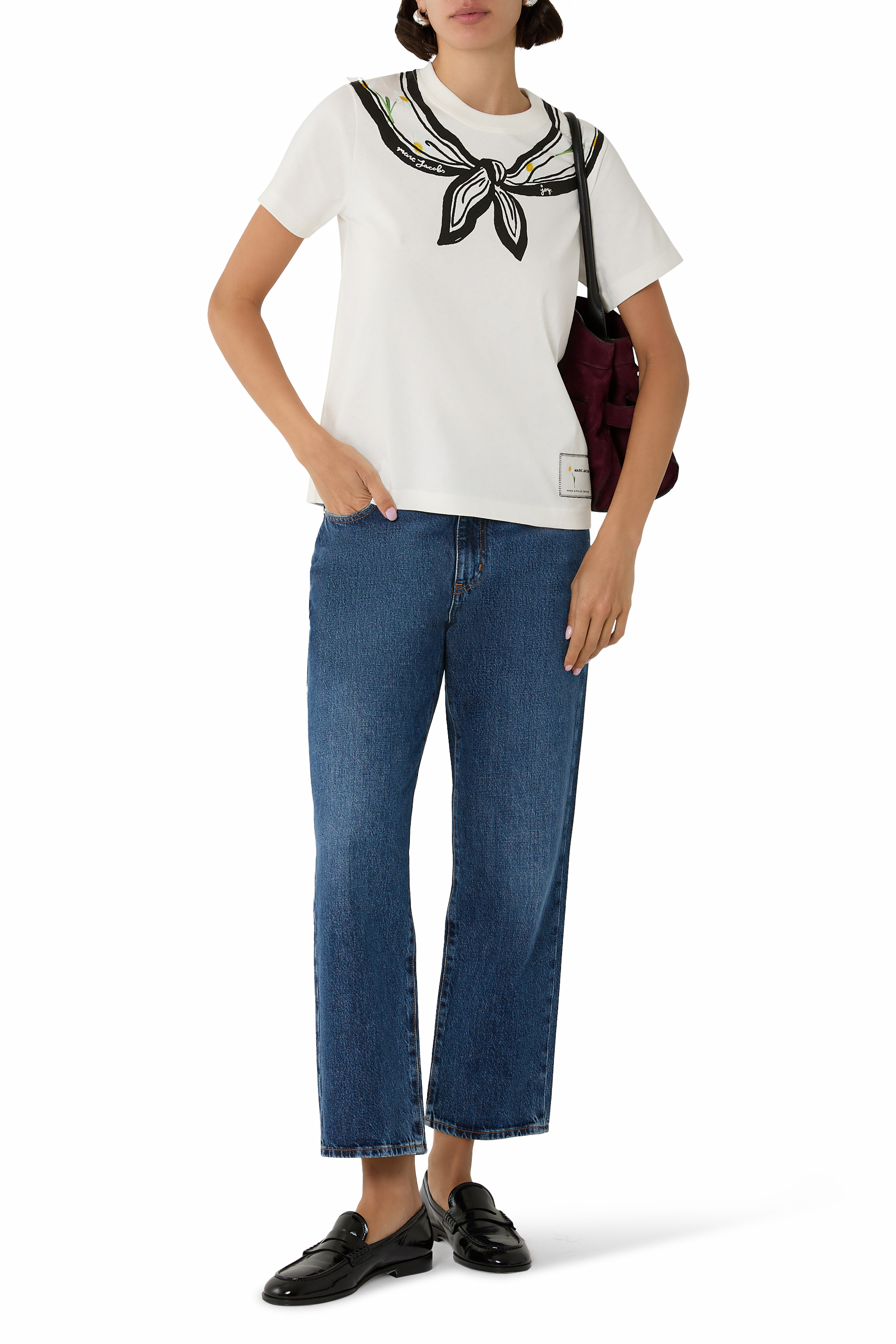 تيشيرت بيبي ترومب لوي بتفاصيل وشاح