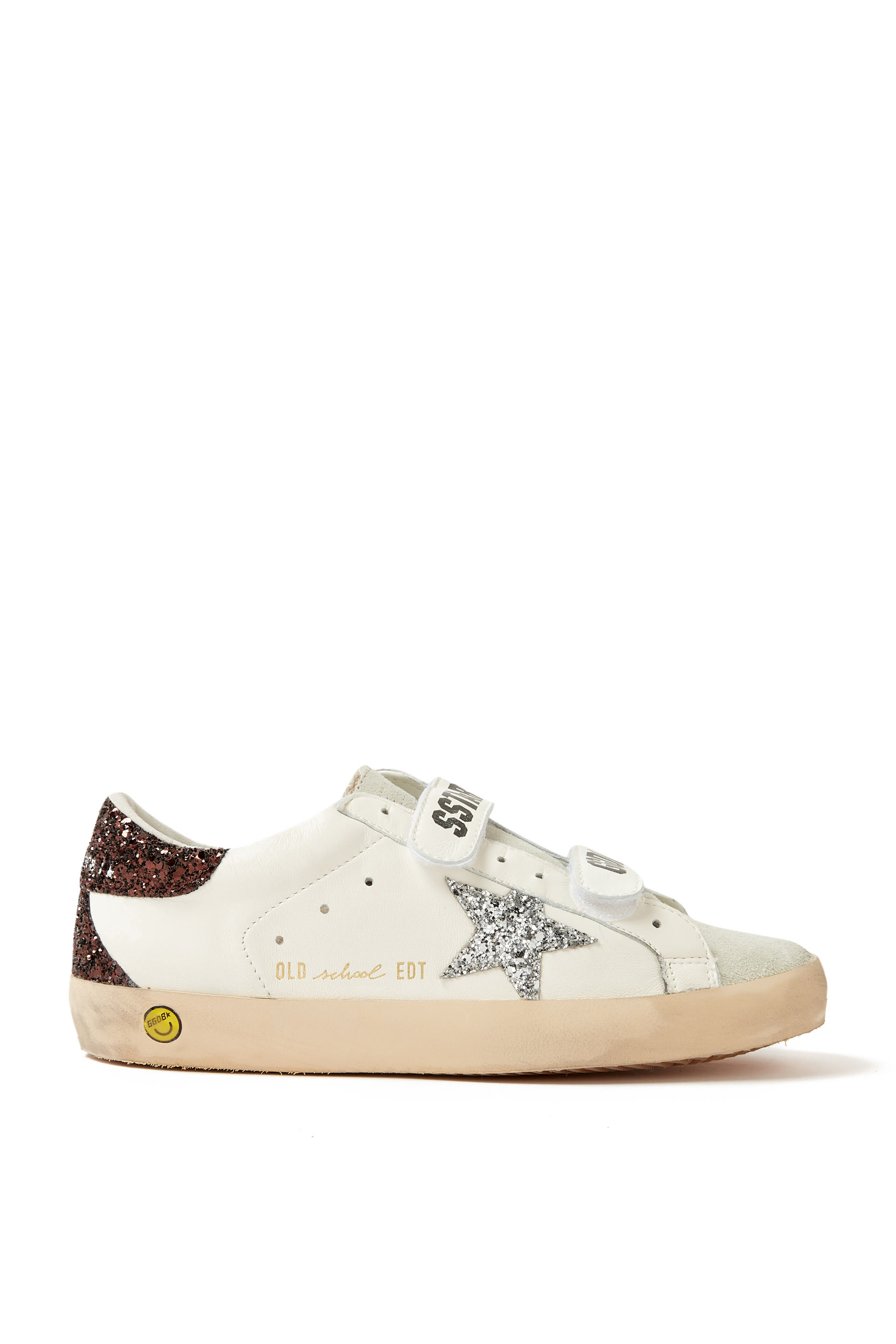 سنيكرز أولد سكول للأطفال جلد بنجمة مزينة بالغليتر
