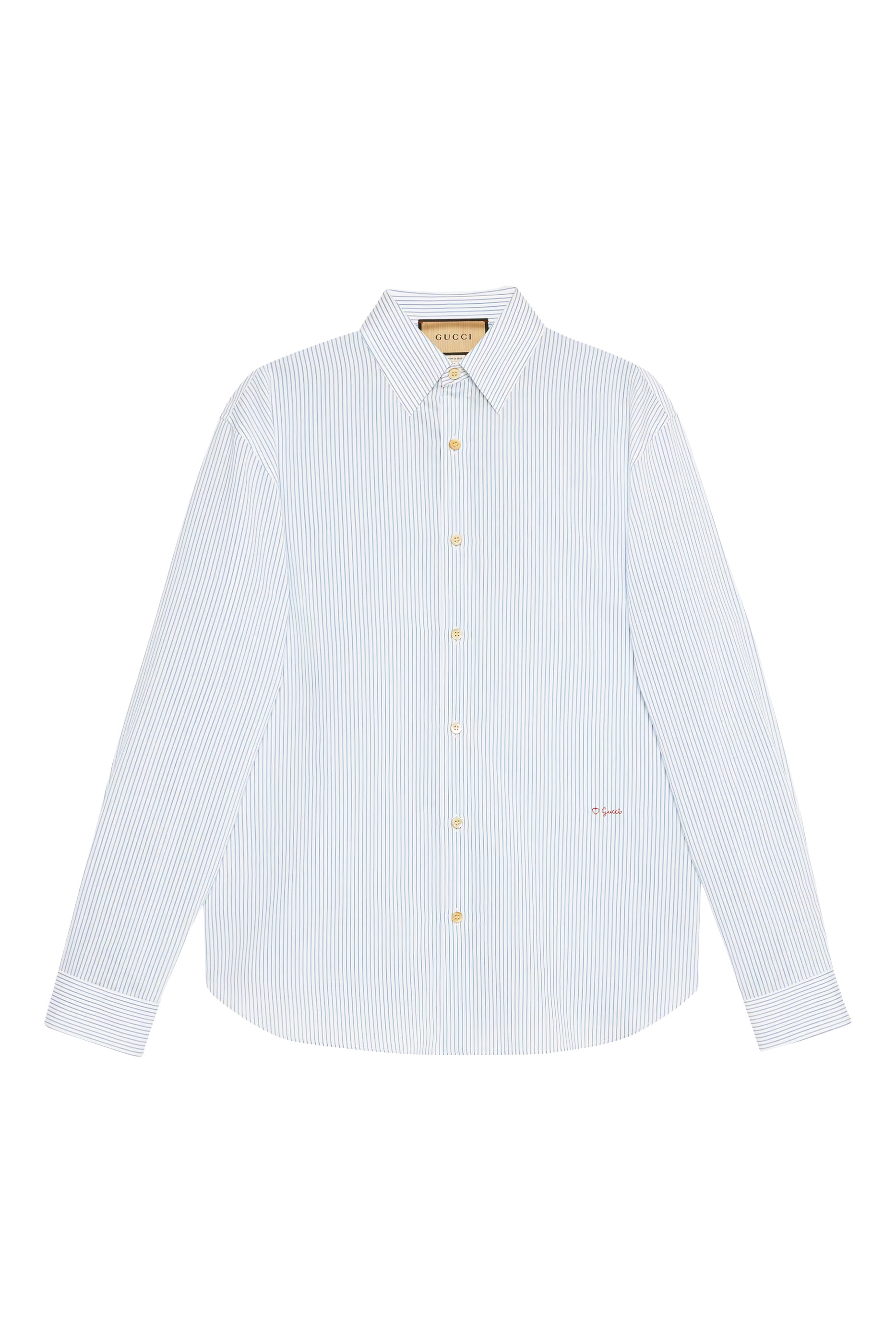 قميص مخطط من مزيج حرير