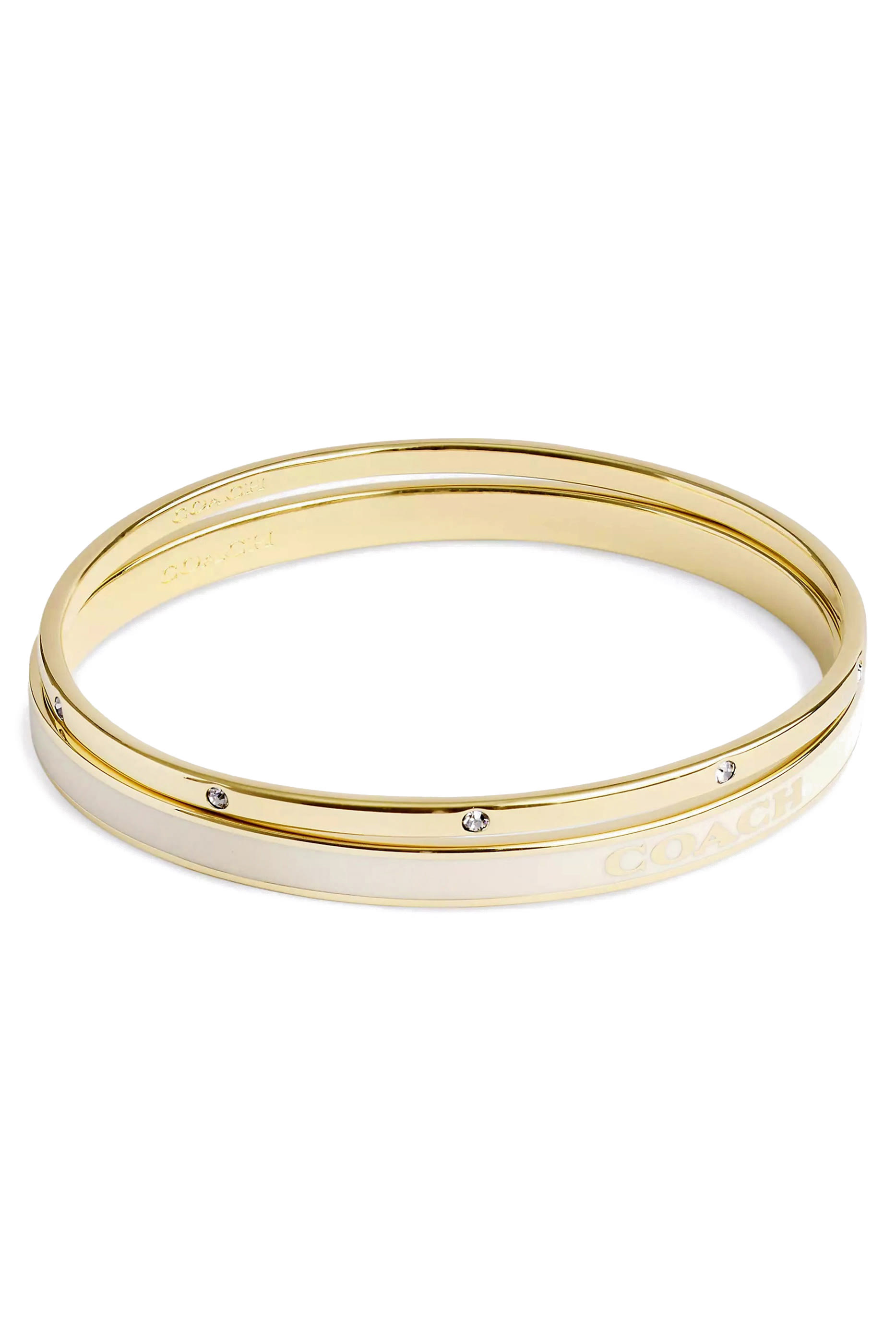 طقم أساور بشعار الماركة، قطعتان