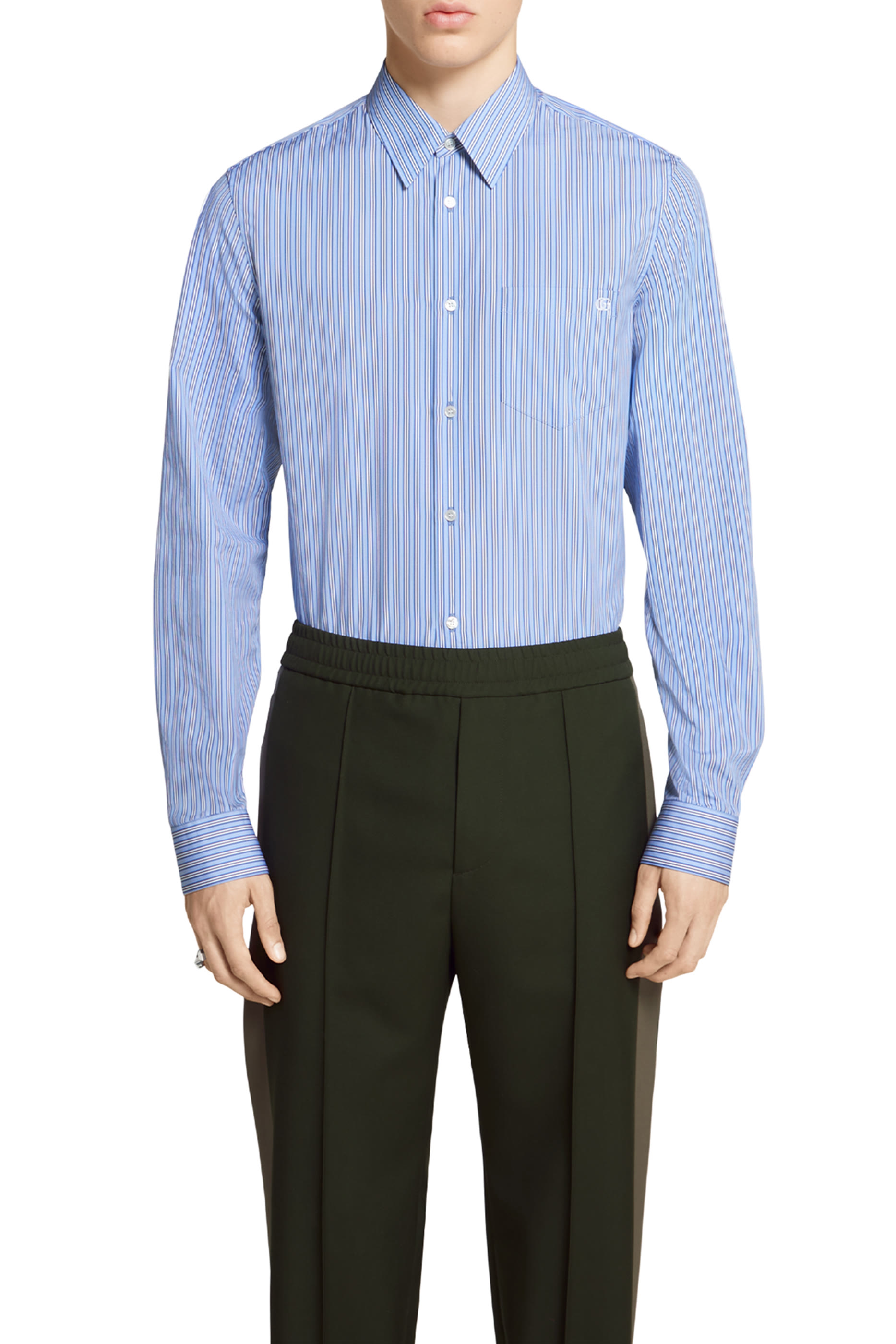 Embroidered Cotton Poplin Shirt