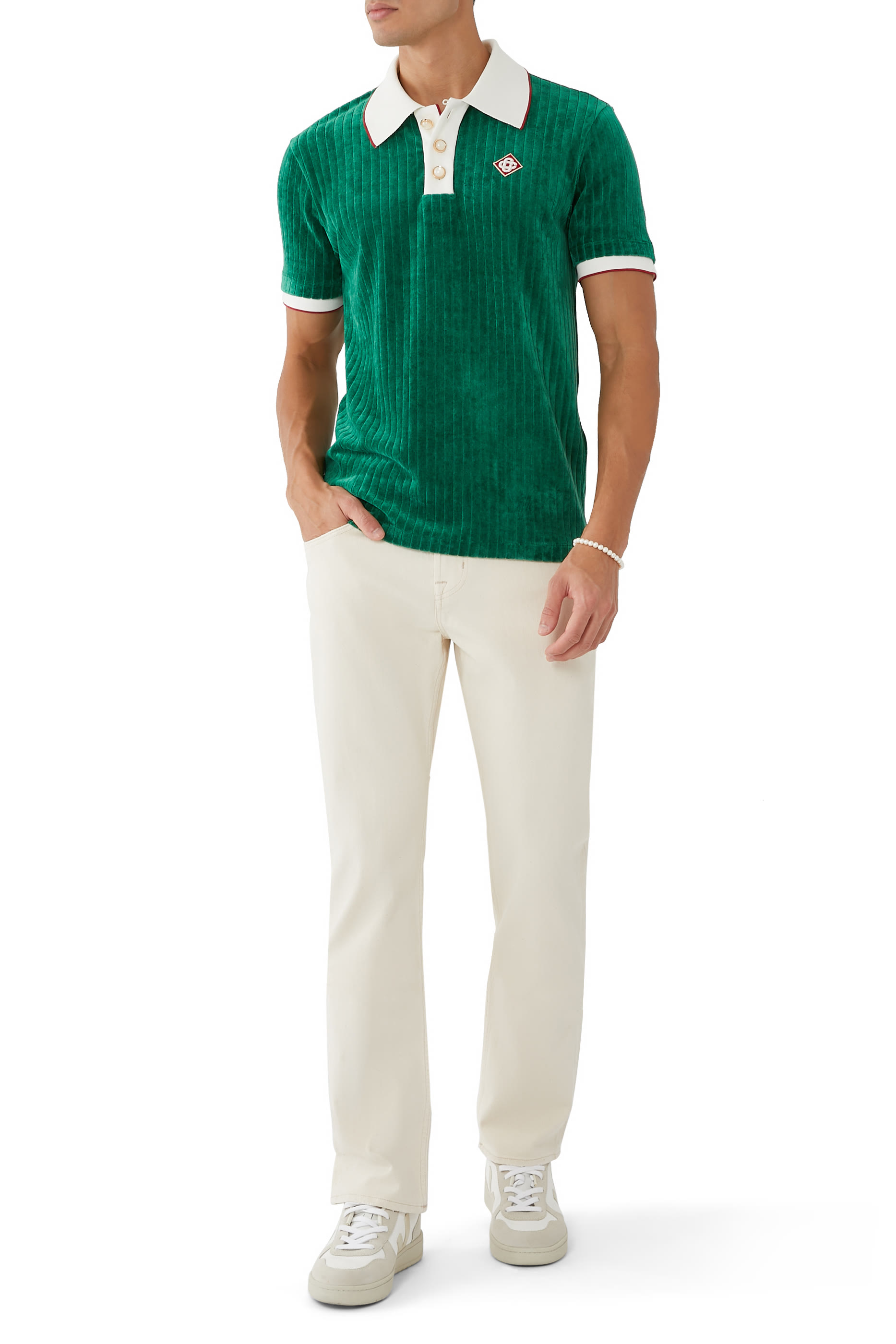 قميص بولو مخمل