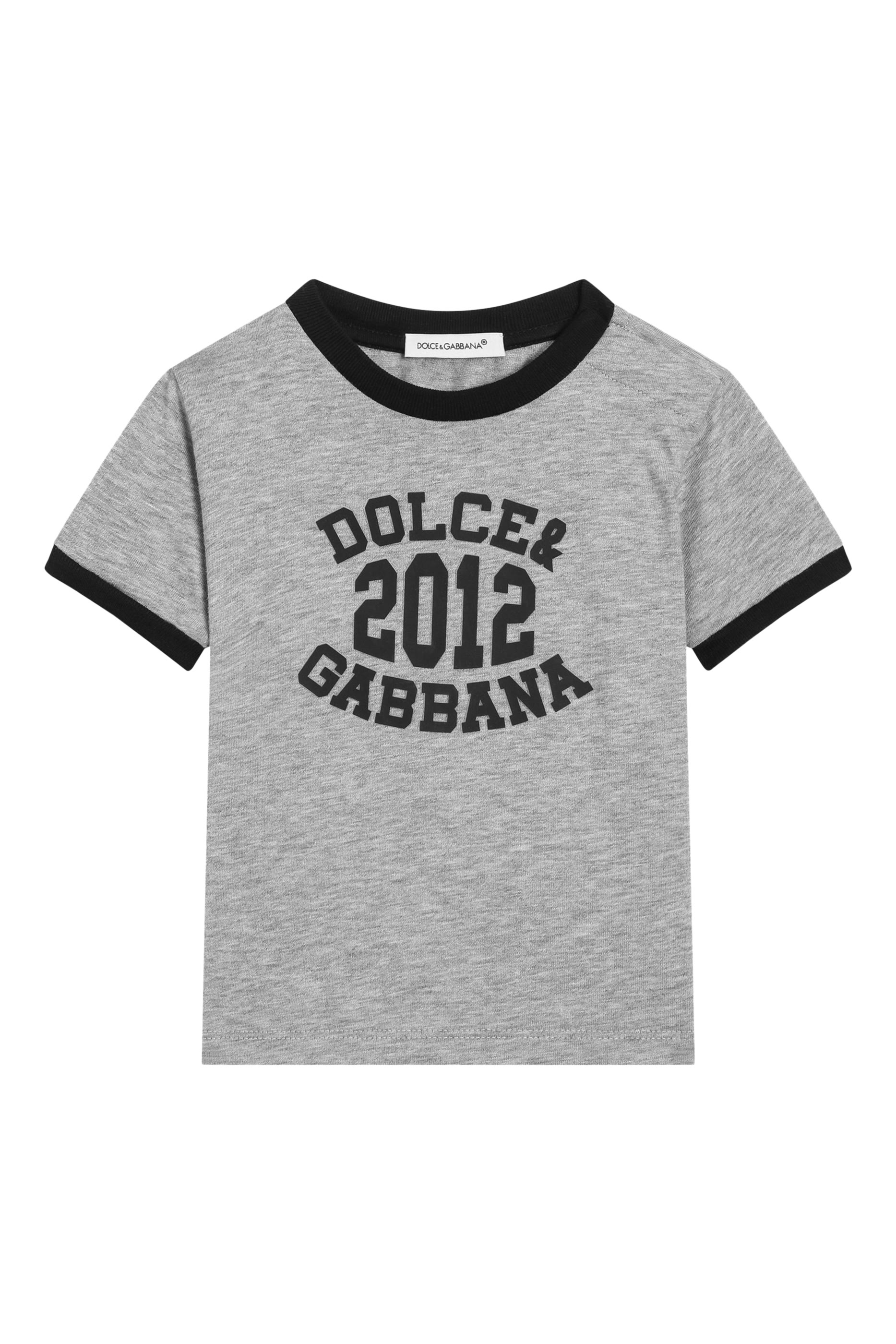 تيشيرت بأكمام قصيرة وشعار الماركة جيرسيه للأطفال