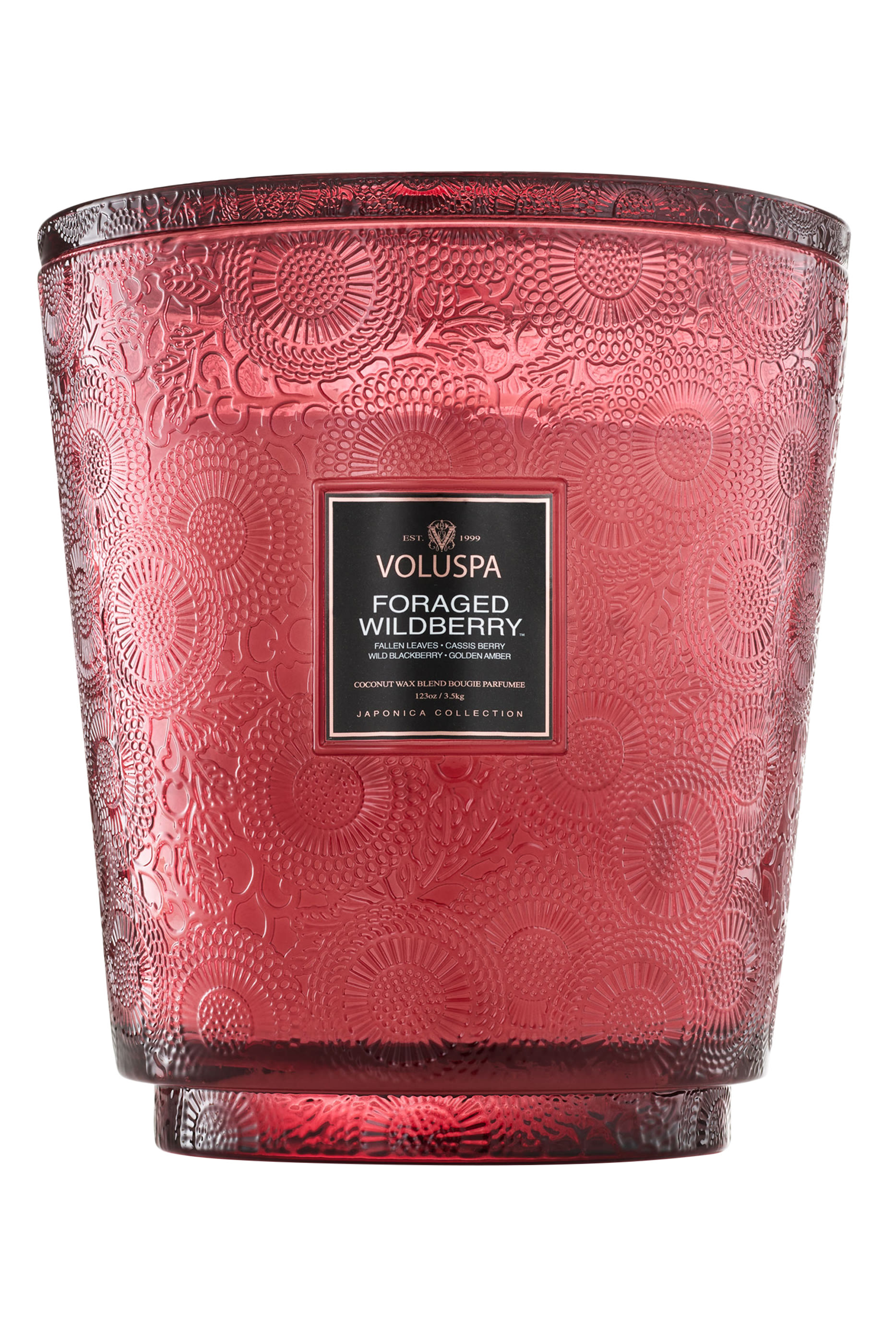 شمعة فوراجد وايلدبيري في وعاء فاخر