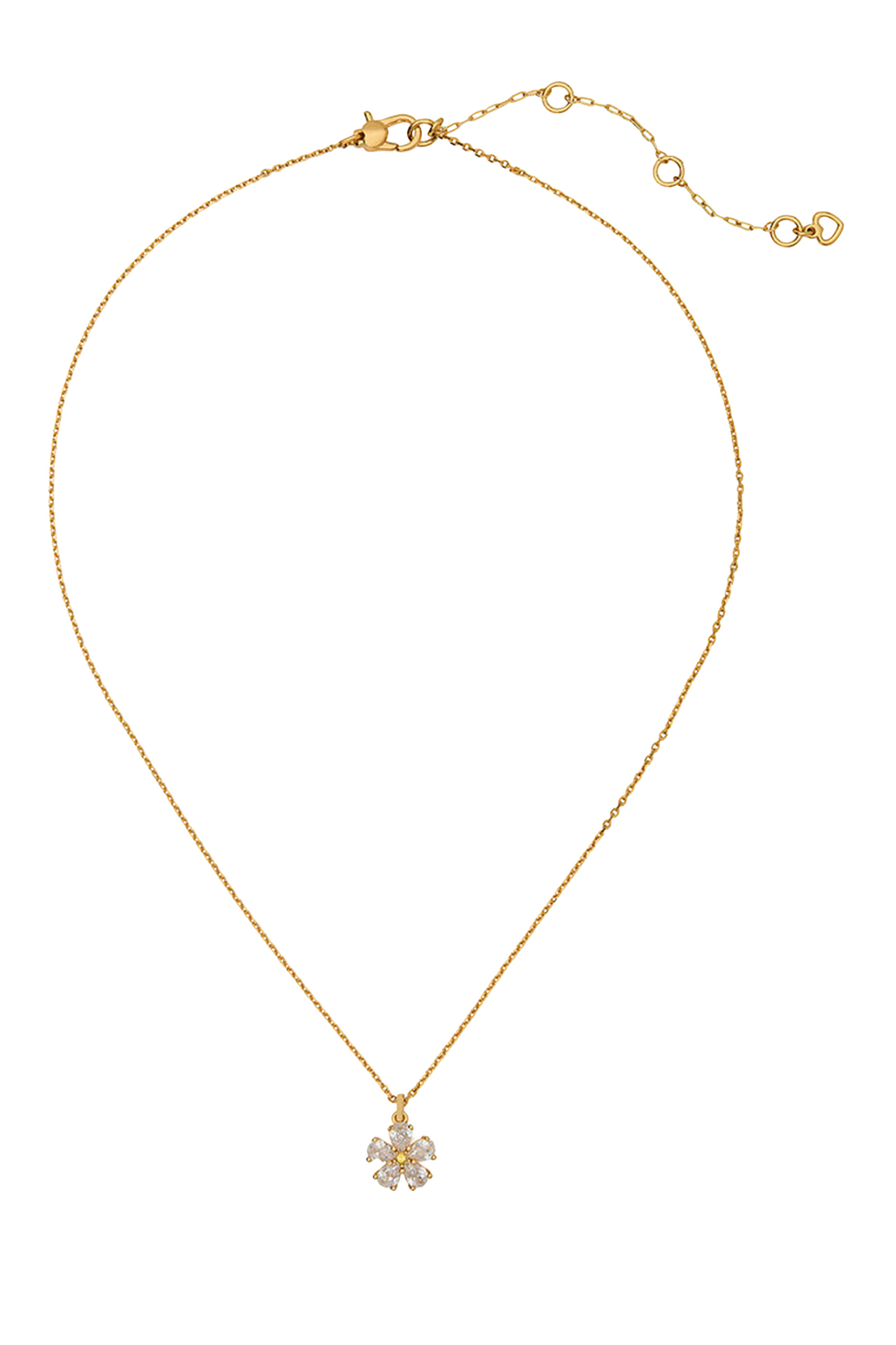 قلادة برستنج بلومز بدلاية مرصعة بأحجار زركونيا مكعبة وحجر زجاجي راتينج ونحاس