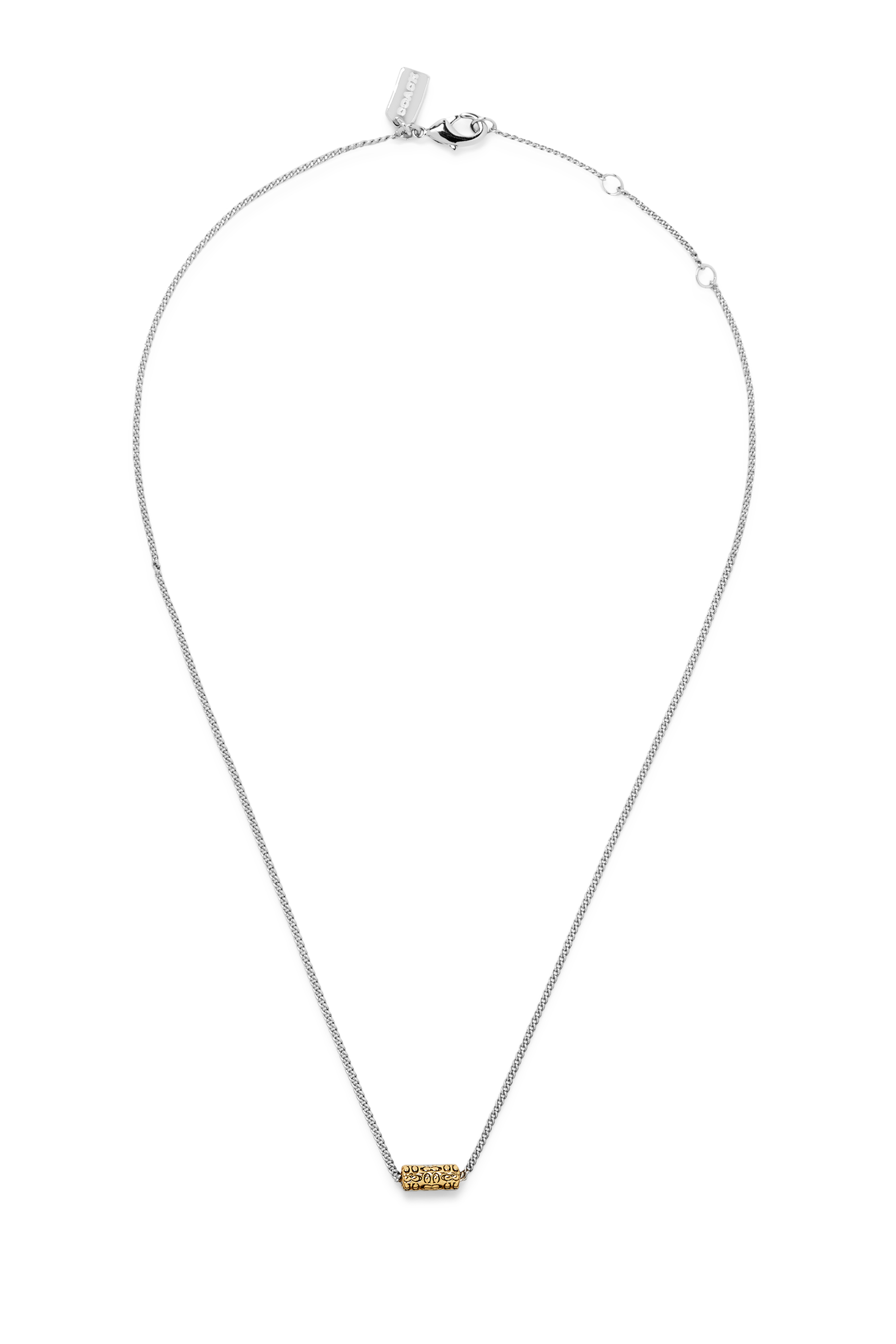 قلادة بتصميم خرزة بشعار الماركة المبطن