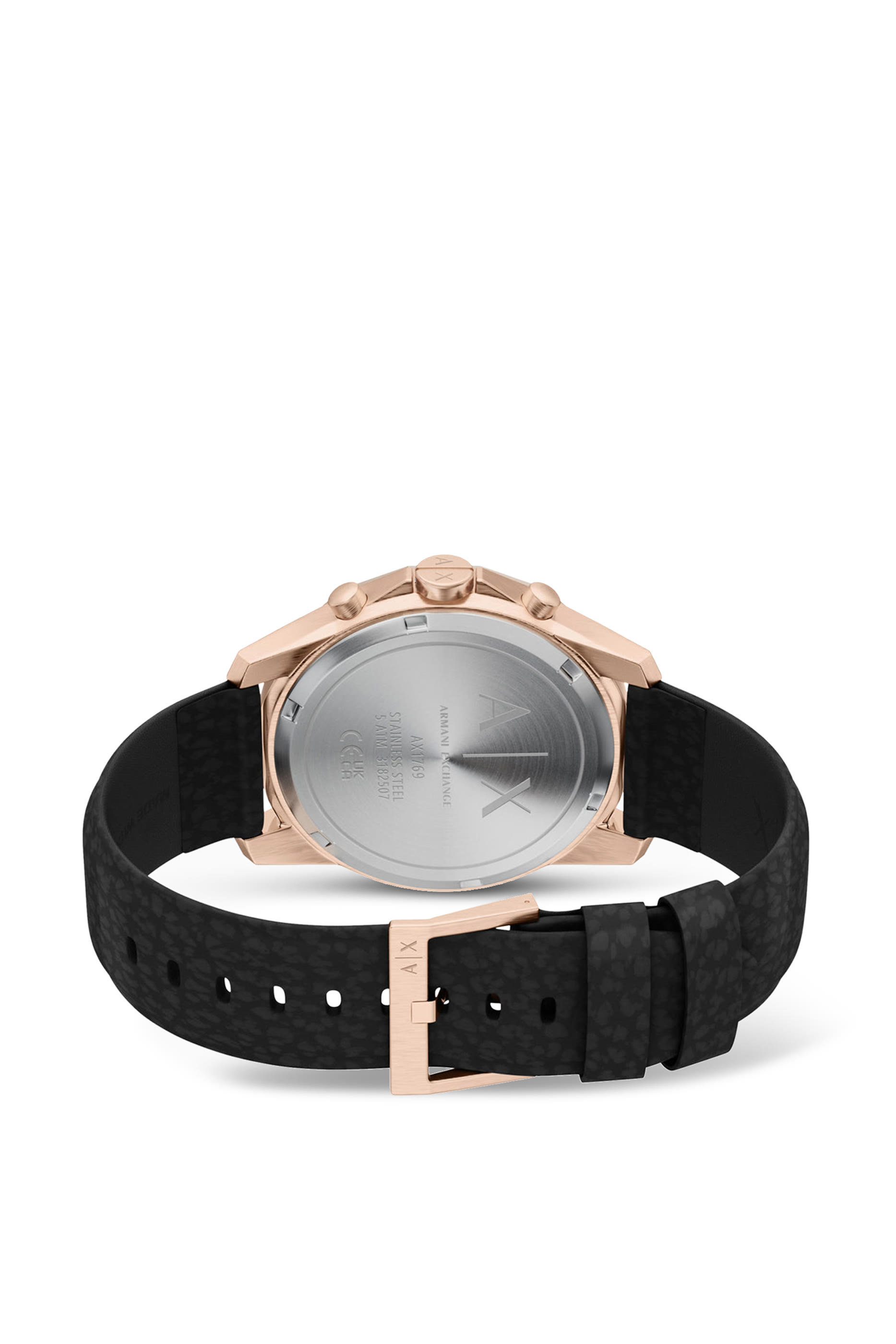 ساعة كرونوغراف بسوار مطاطي