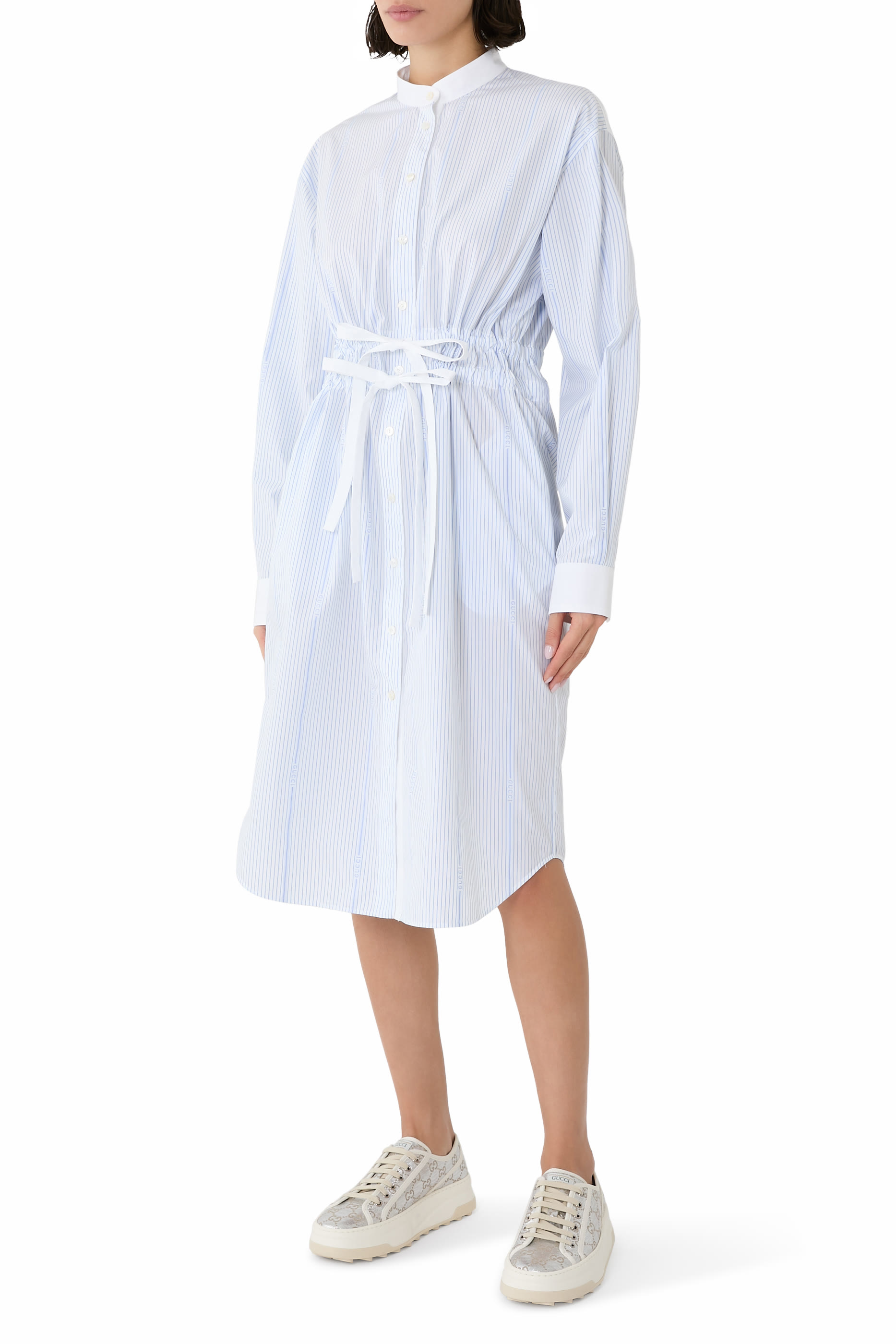 فستان بتصميم قميص قطن فيل كوبيه