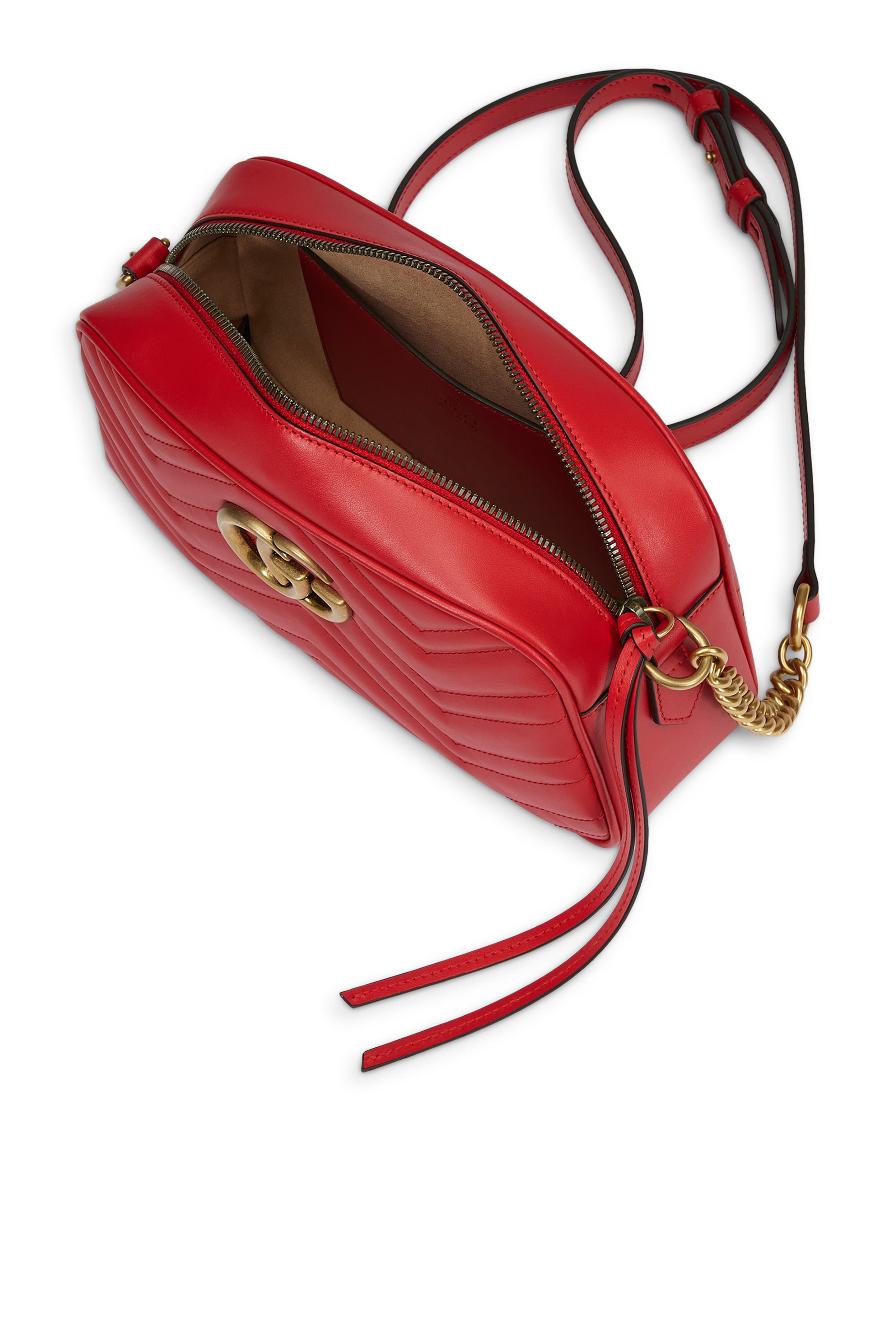 حقيبة كتف مارمونت صغيرة مبطنة بحرفي شعار الماركة