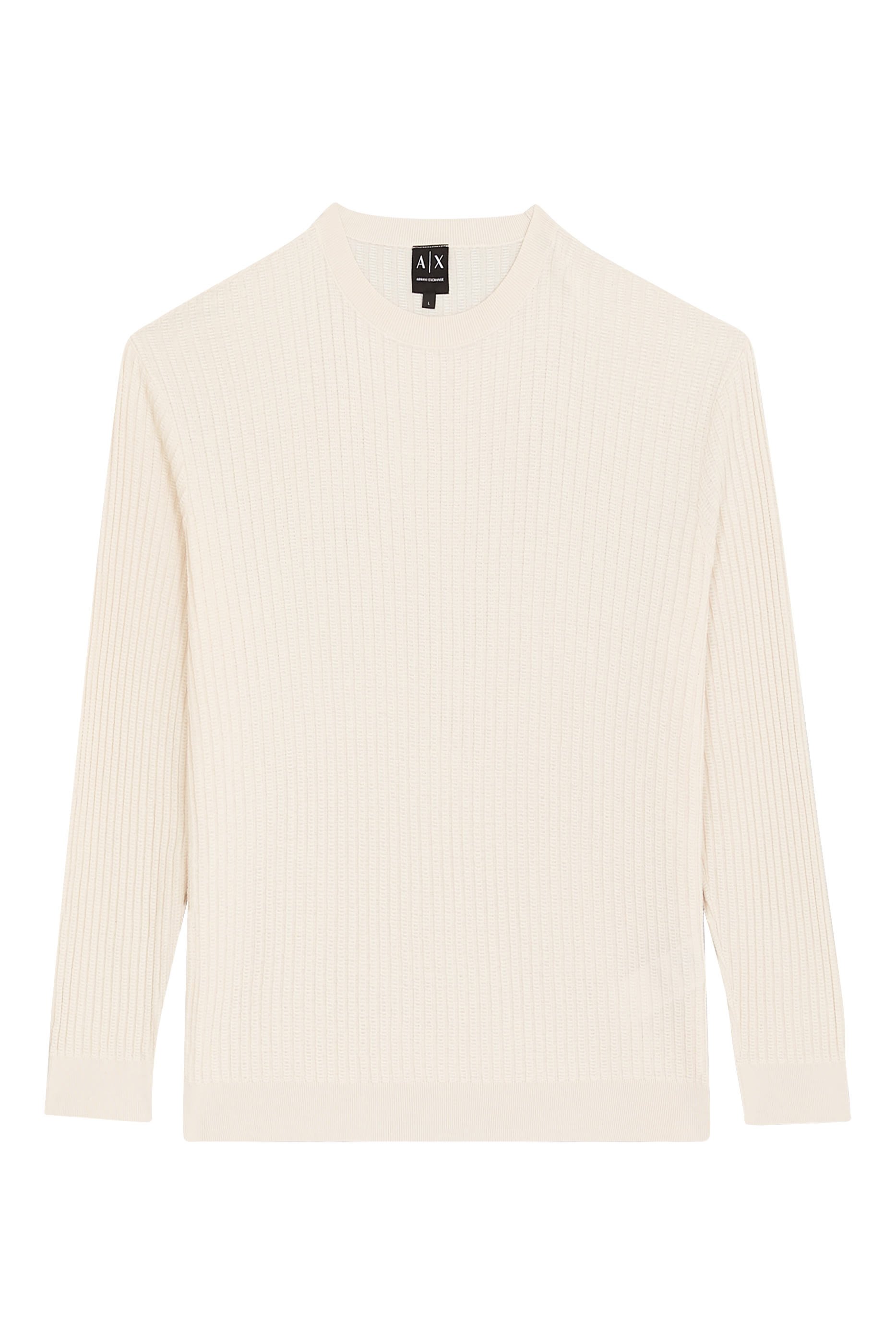 سترة منسوجة بياقة ضيقة بشعار الماركة 