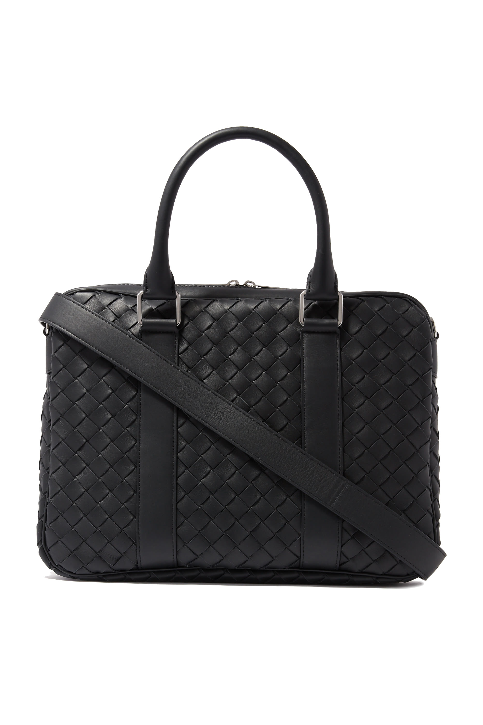 حقيبة رسمية كلاسيكية بتصميم مجدول