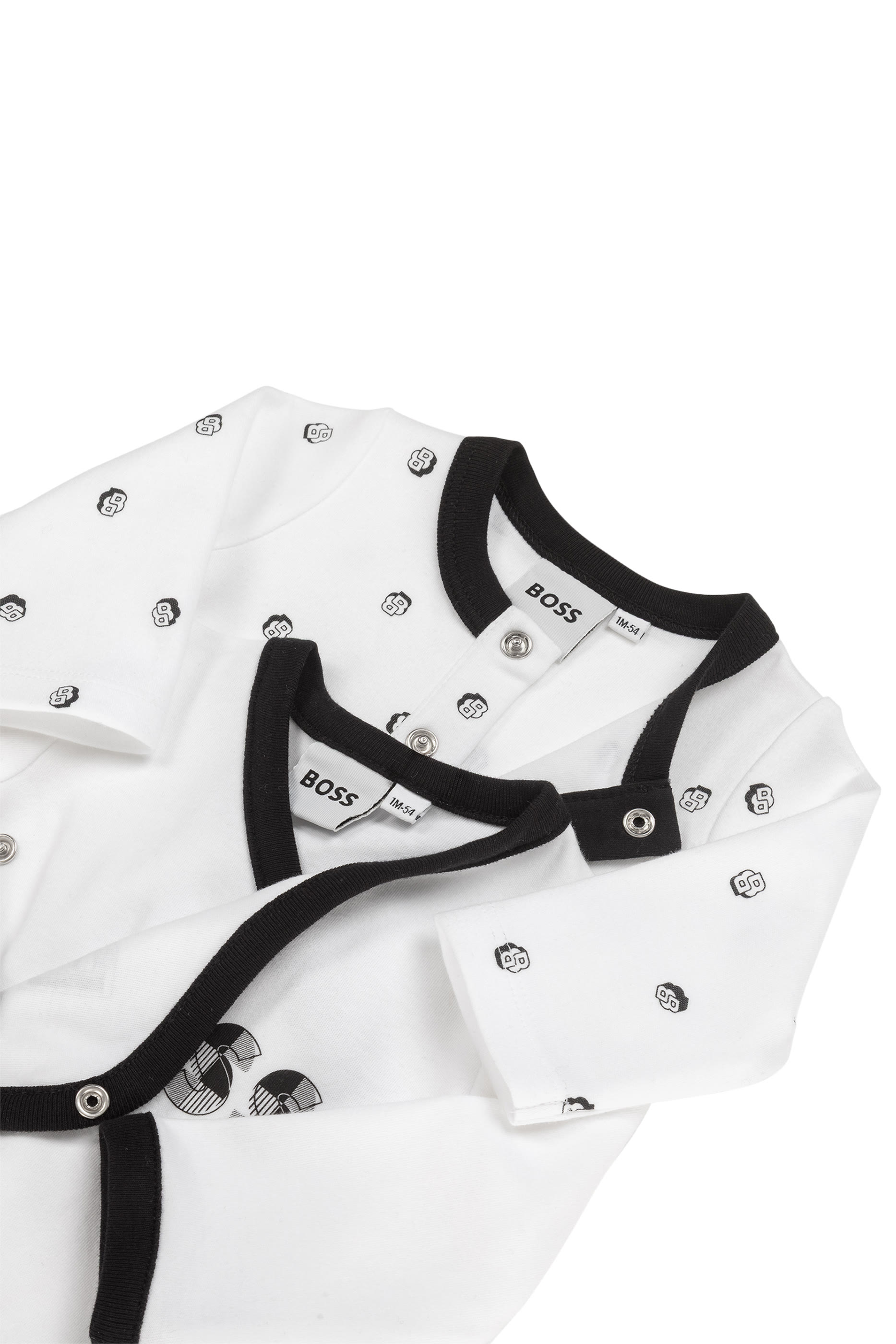 طقم لباس قطعة واحدة بنقشة نقاط بولكا، ثلاث قطع للأطفال