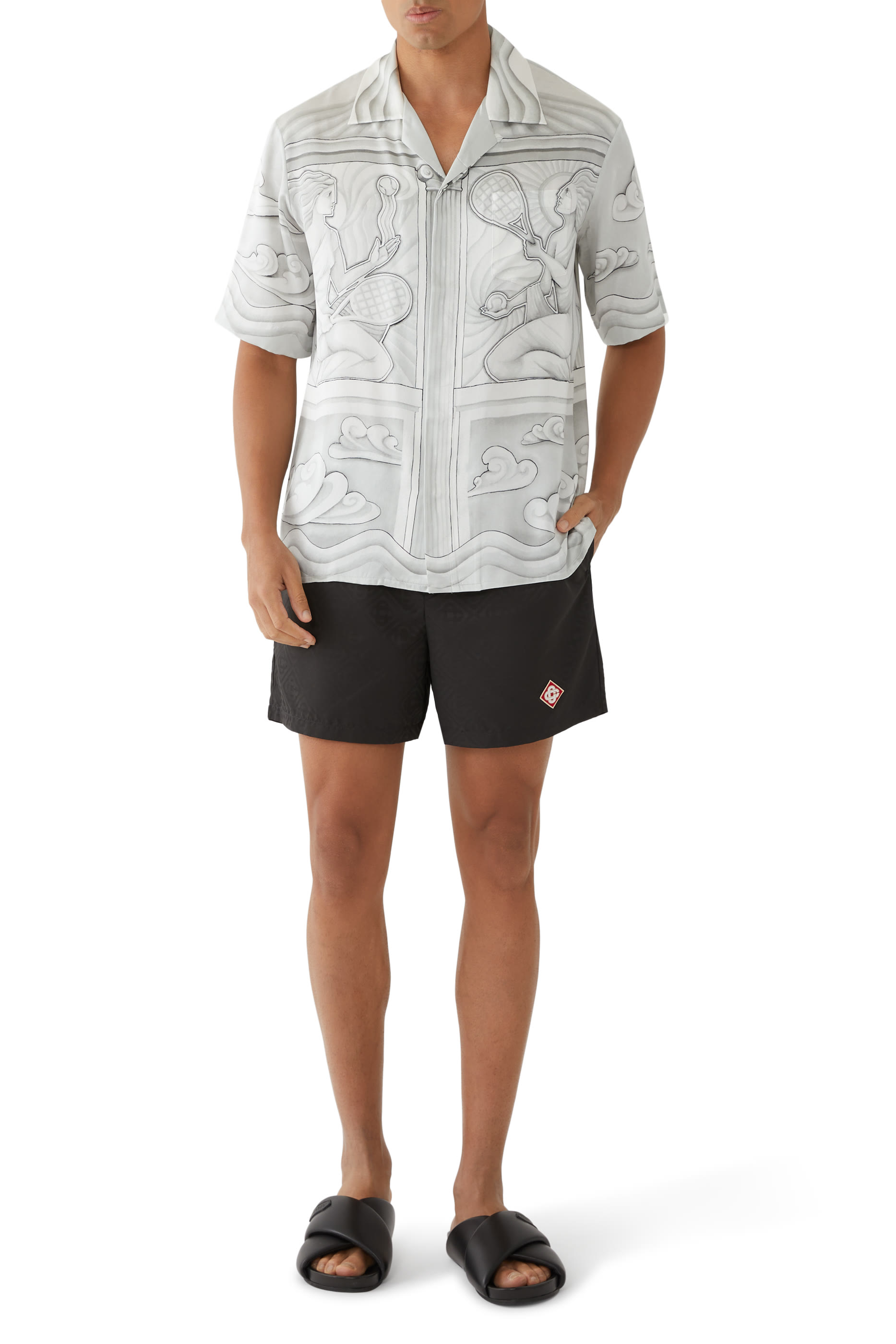 شورت سباحة بطبعة