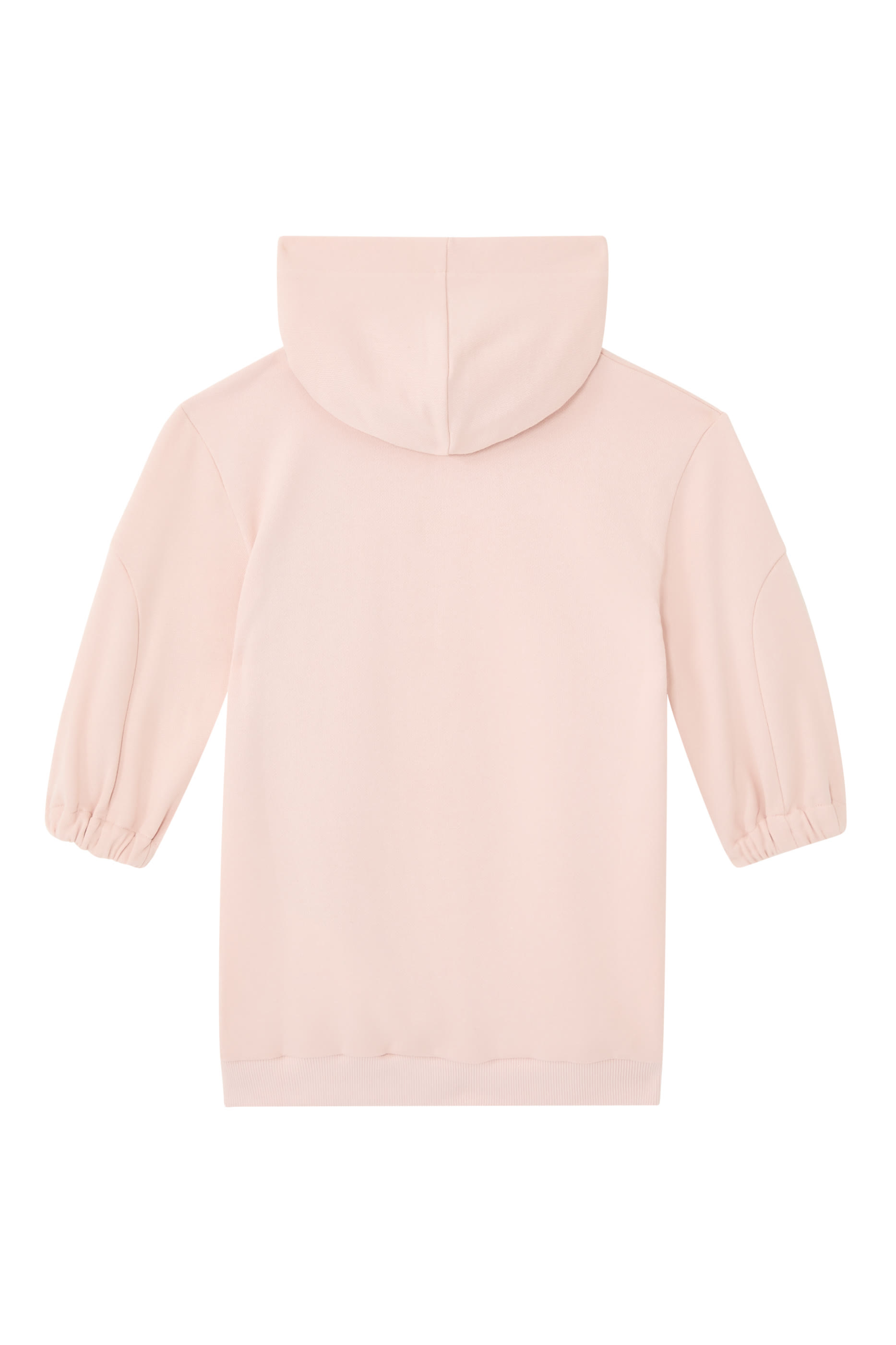 فستان بتصميم هودي مزين بشعار الماركة للأطفال