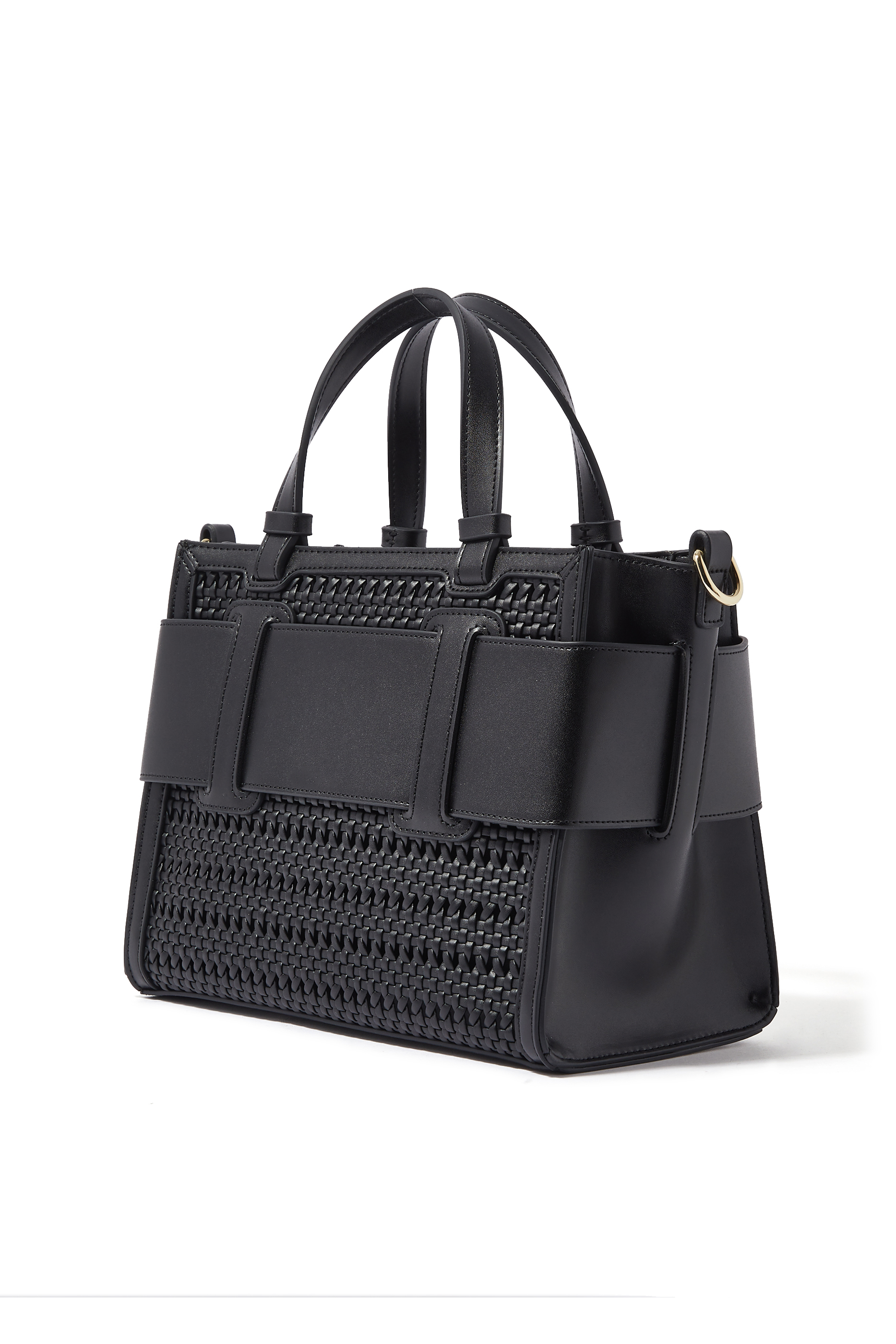 حقيبة يد سوزي منسوجة بشعار الماركة