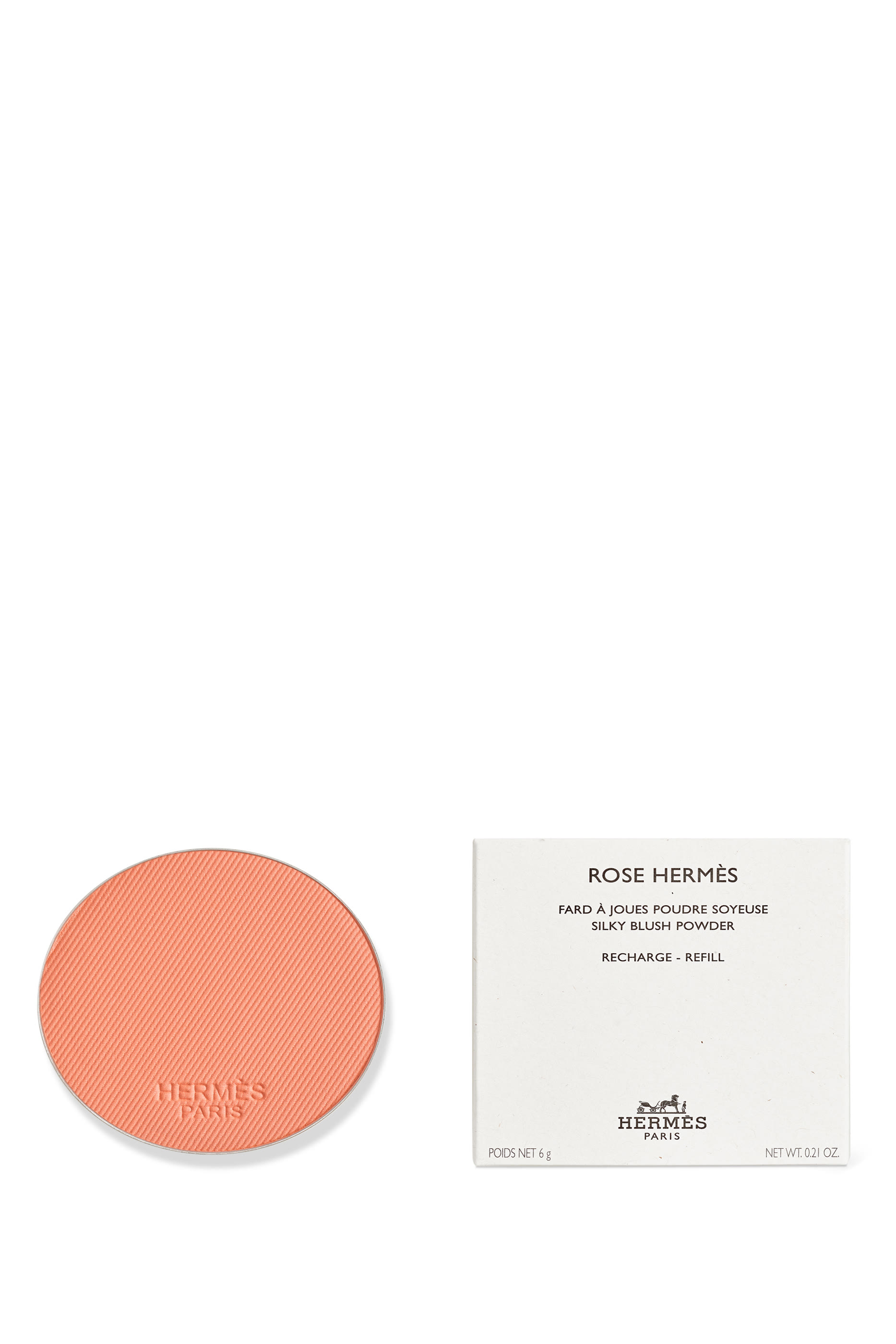  وردي Herm&egrave;s, صفيحة إعادة التعبئة الخاصّة بـ Silky Blush