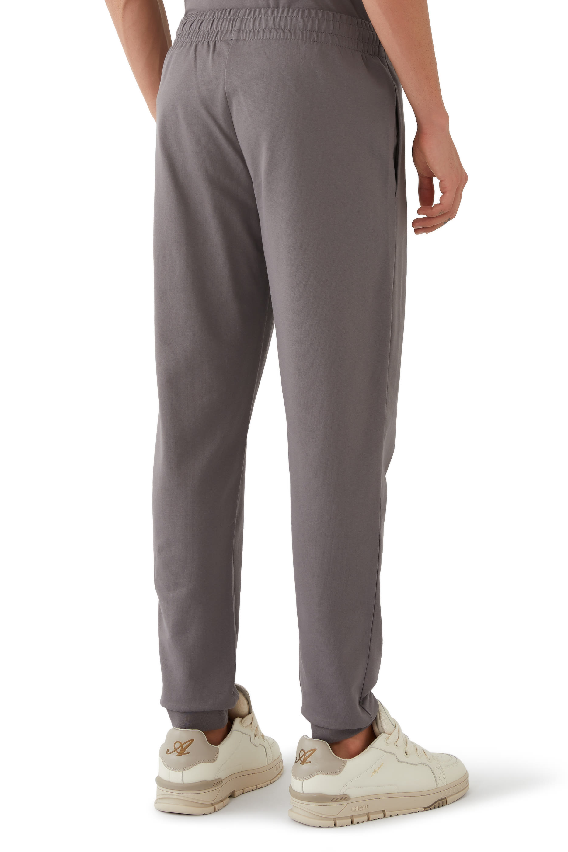 بنطال رياضي بشعار الماركة قطن