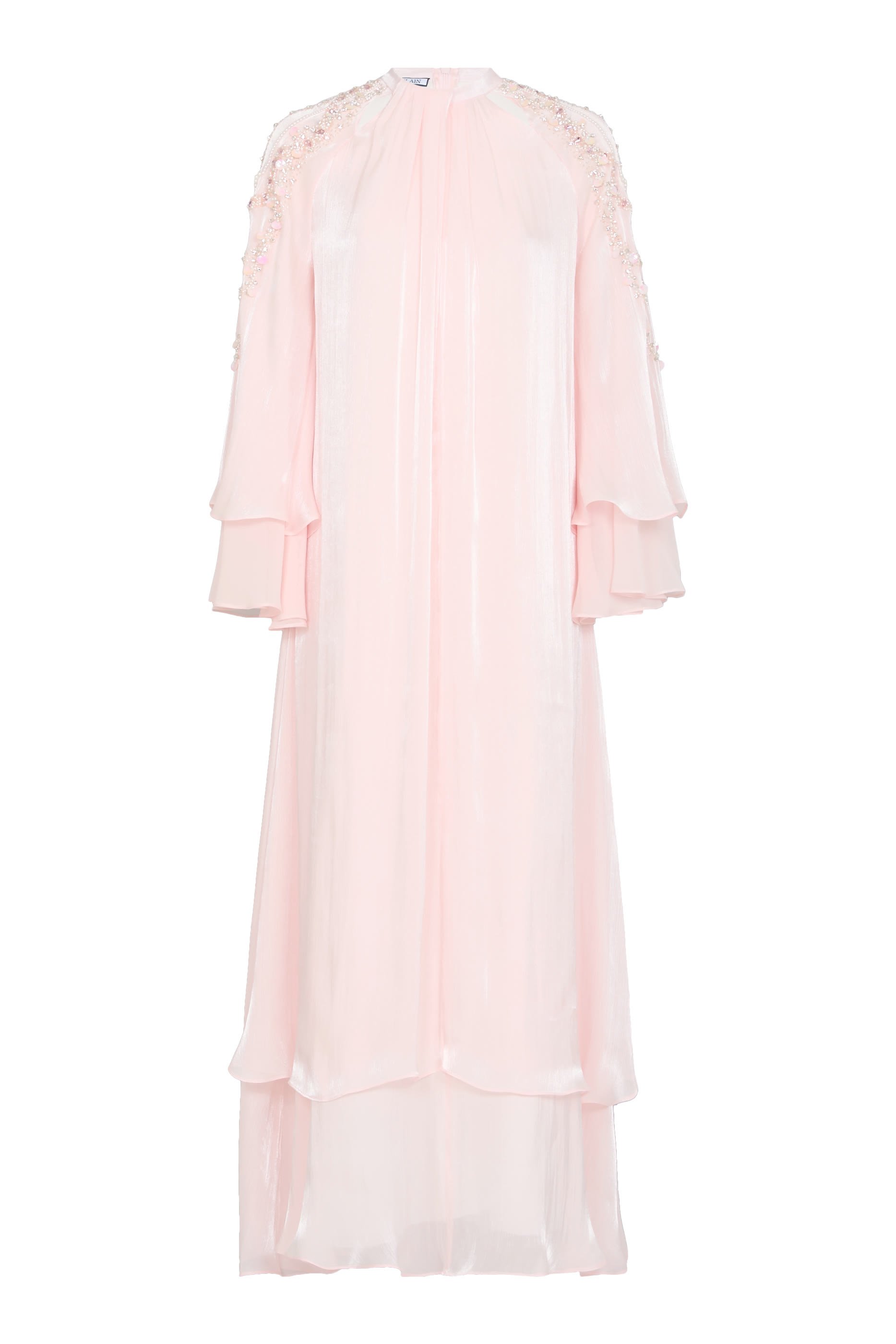 قفطان بياقة عالية مزين