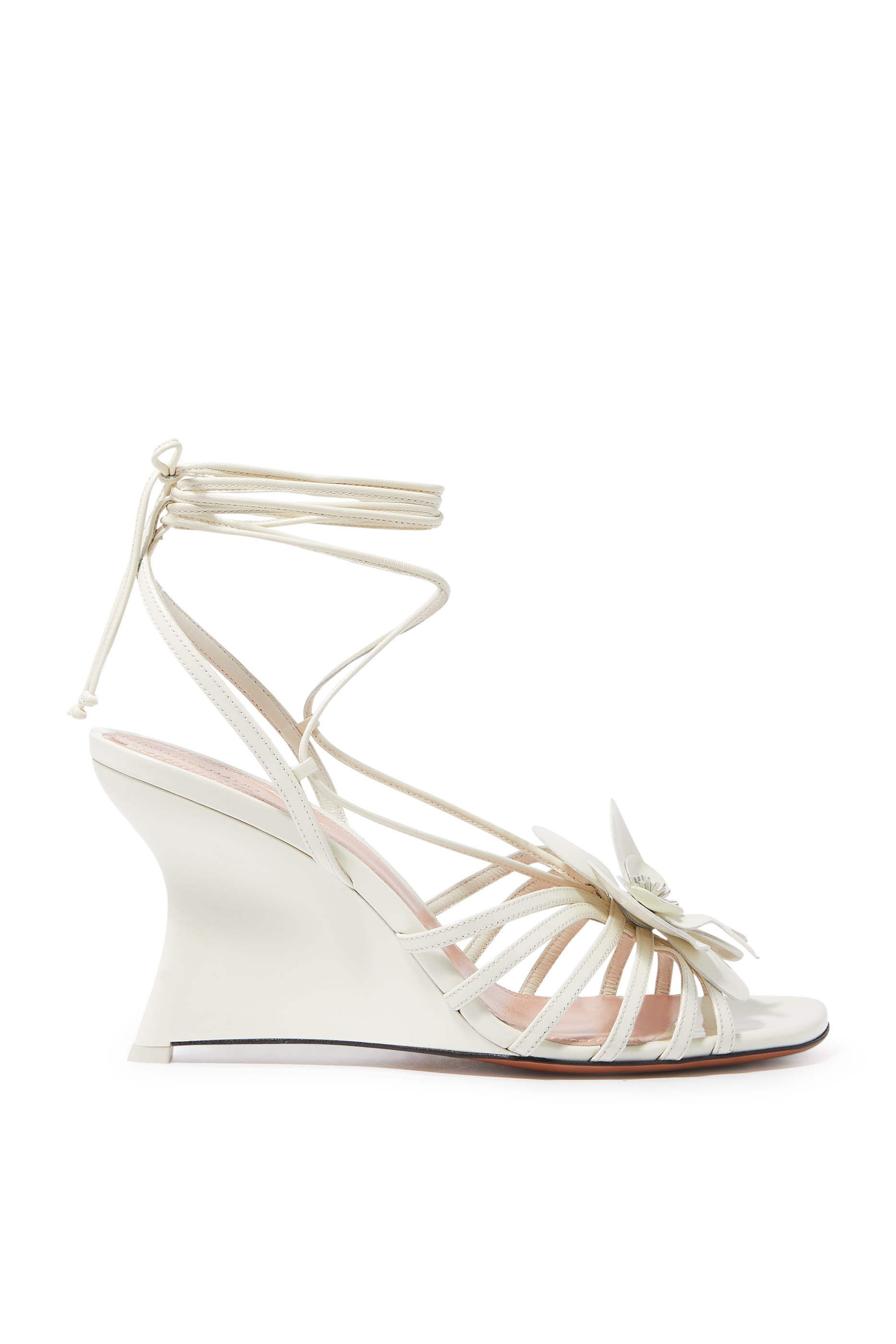 صندل أوركيد 85 بكعب ويدج جلد