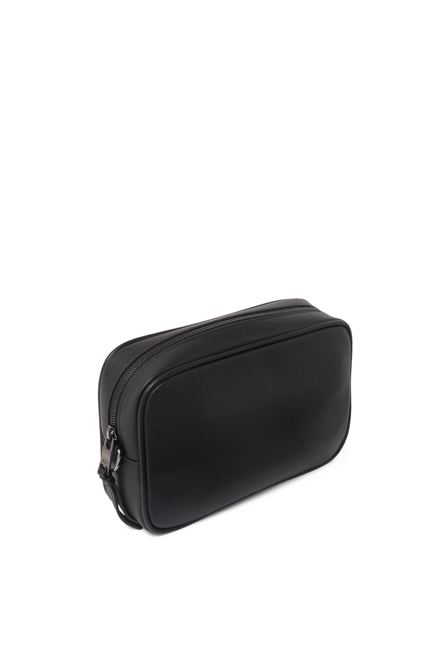 حقيبة مستحضرات تجميل برباط تضييق خارجي وشعار الماركة