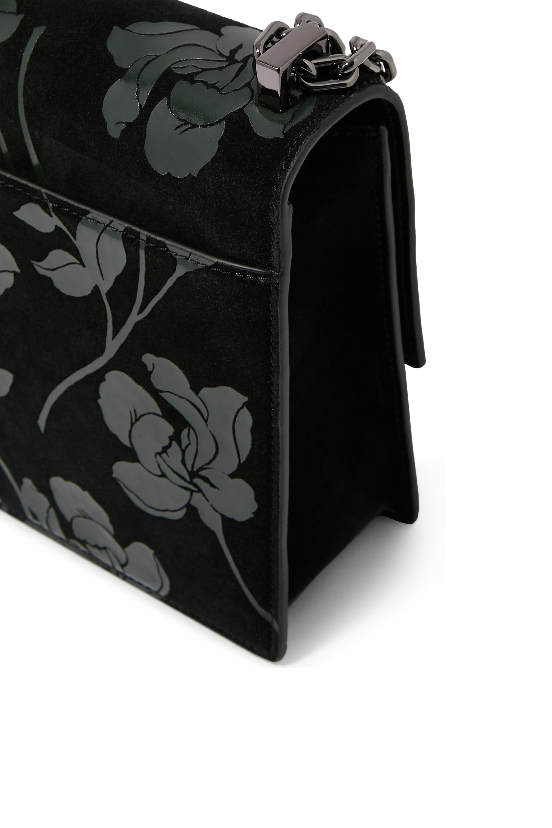 حقيبة كتف بنقشة زهور