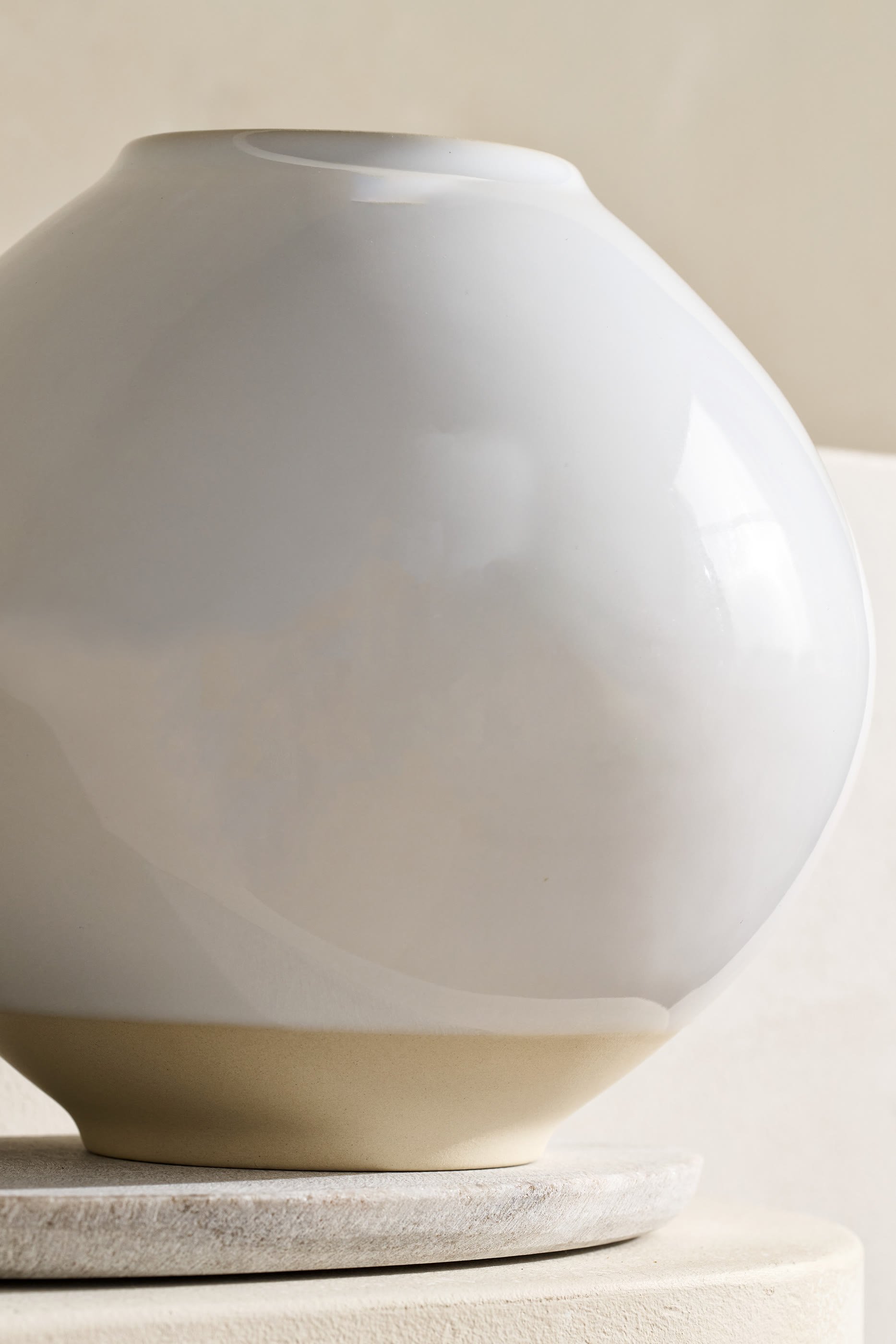 مزهرية بارهام  سيراميك دائرية &ndash; كبيرة