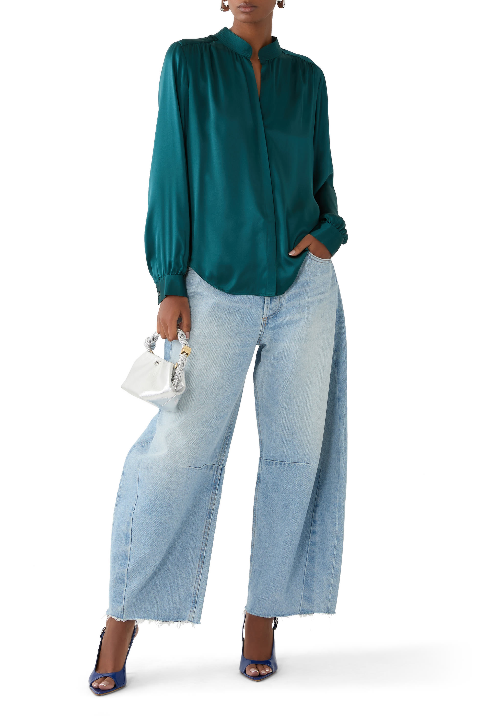 بلوزة بيانكا حرير