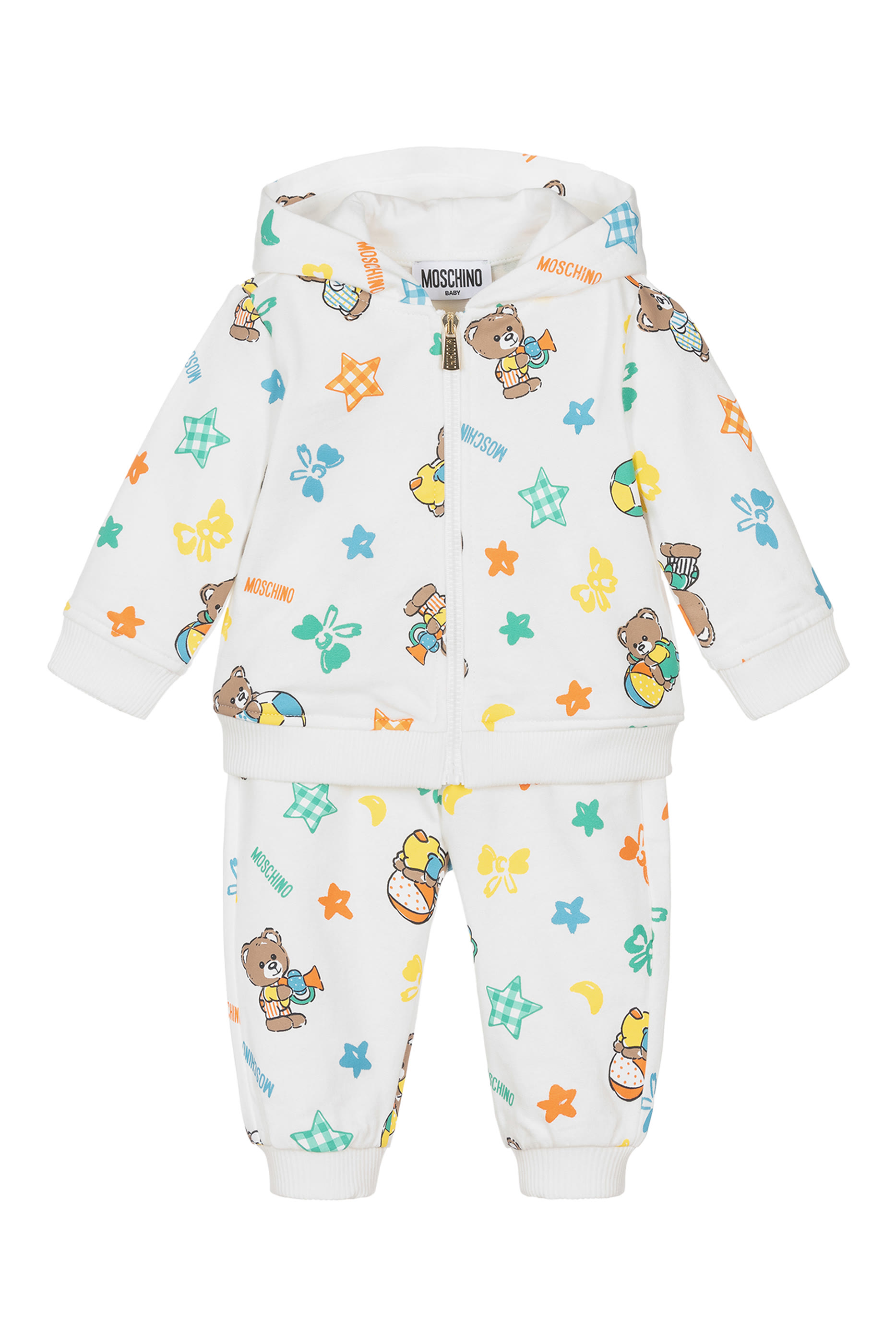 بدلة رياضية بطبعة الدب تيدي بغطاء للرأس صوف