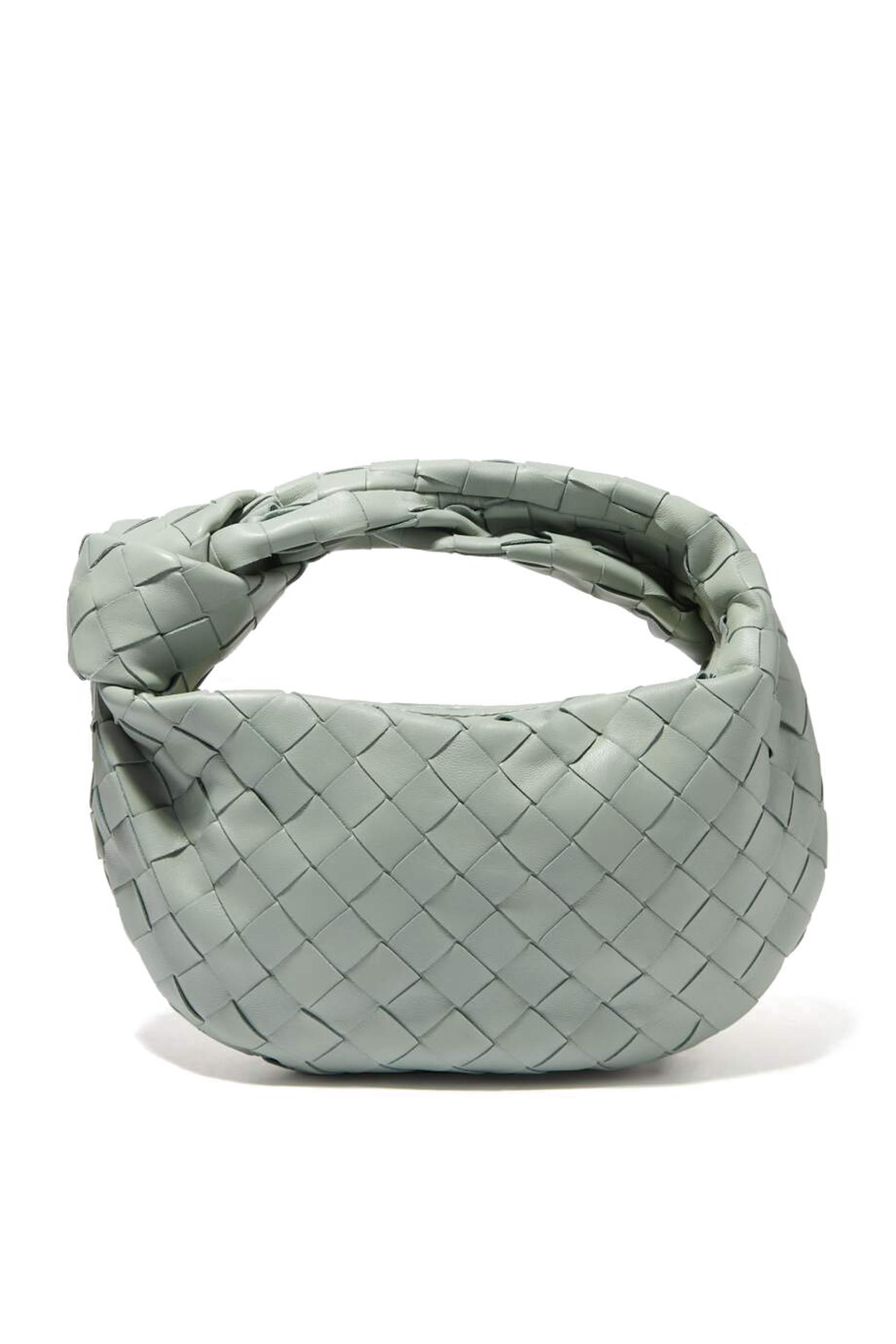 حقيبة جودي صغيرة بيد علوية بتصميم مجدول