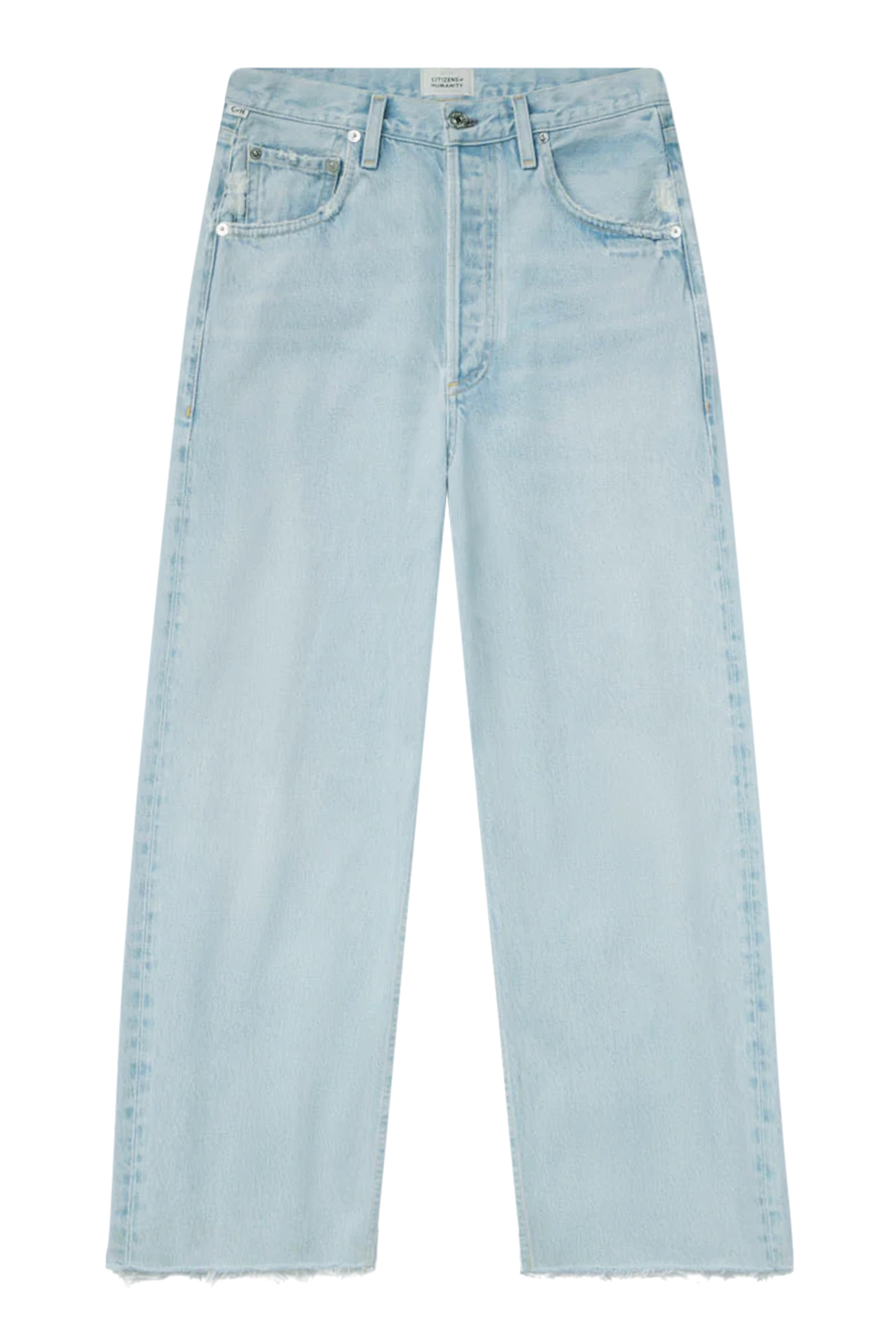 بنطال أيلا قصير بحافة خام