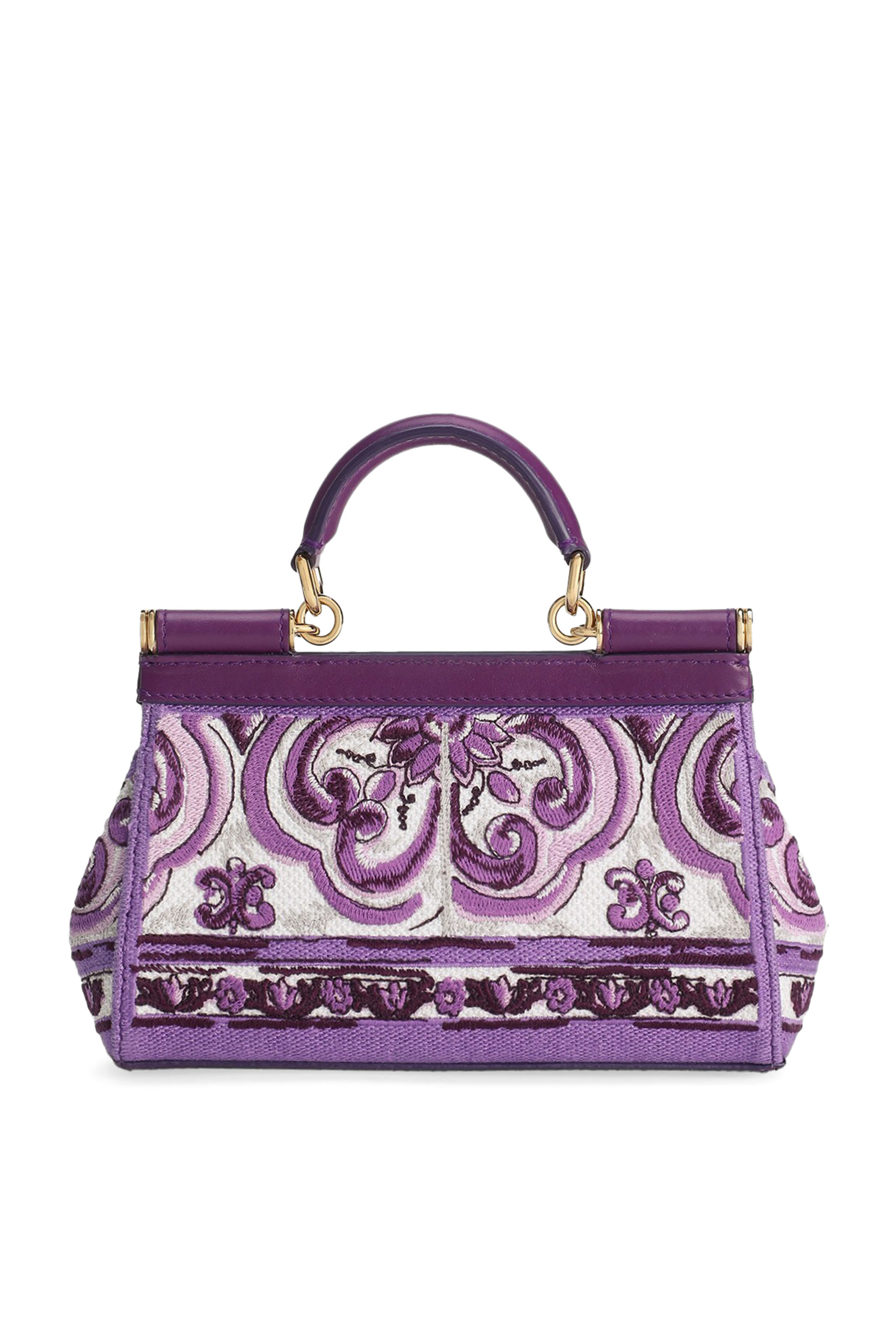 حقيبة يد سيسيلي صغيرة بتطريز مايوليكا