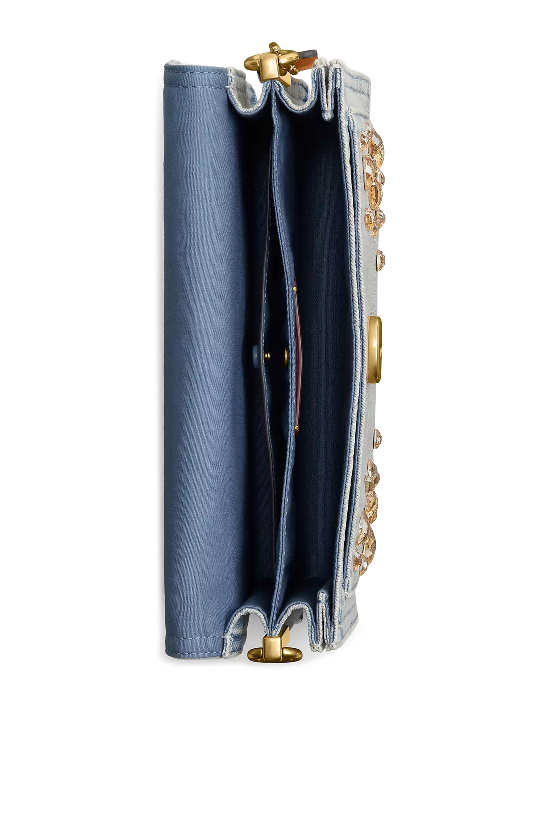 حقيبة كتف تابي 26 مرصعة بكريستال دنيم