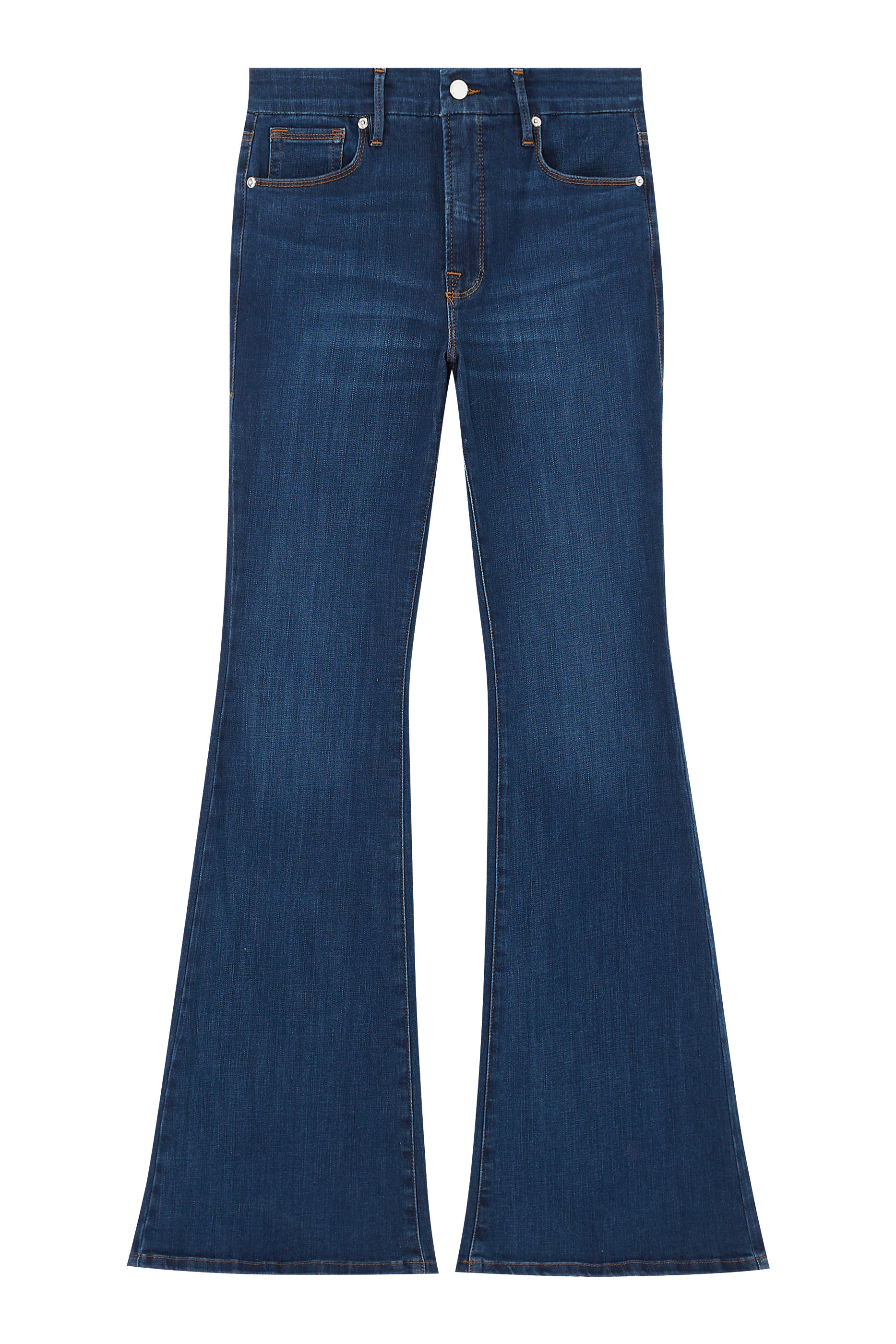 بنطال جينز جود بقصة ساق واسعة