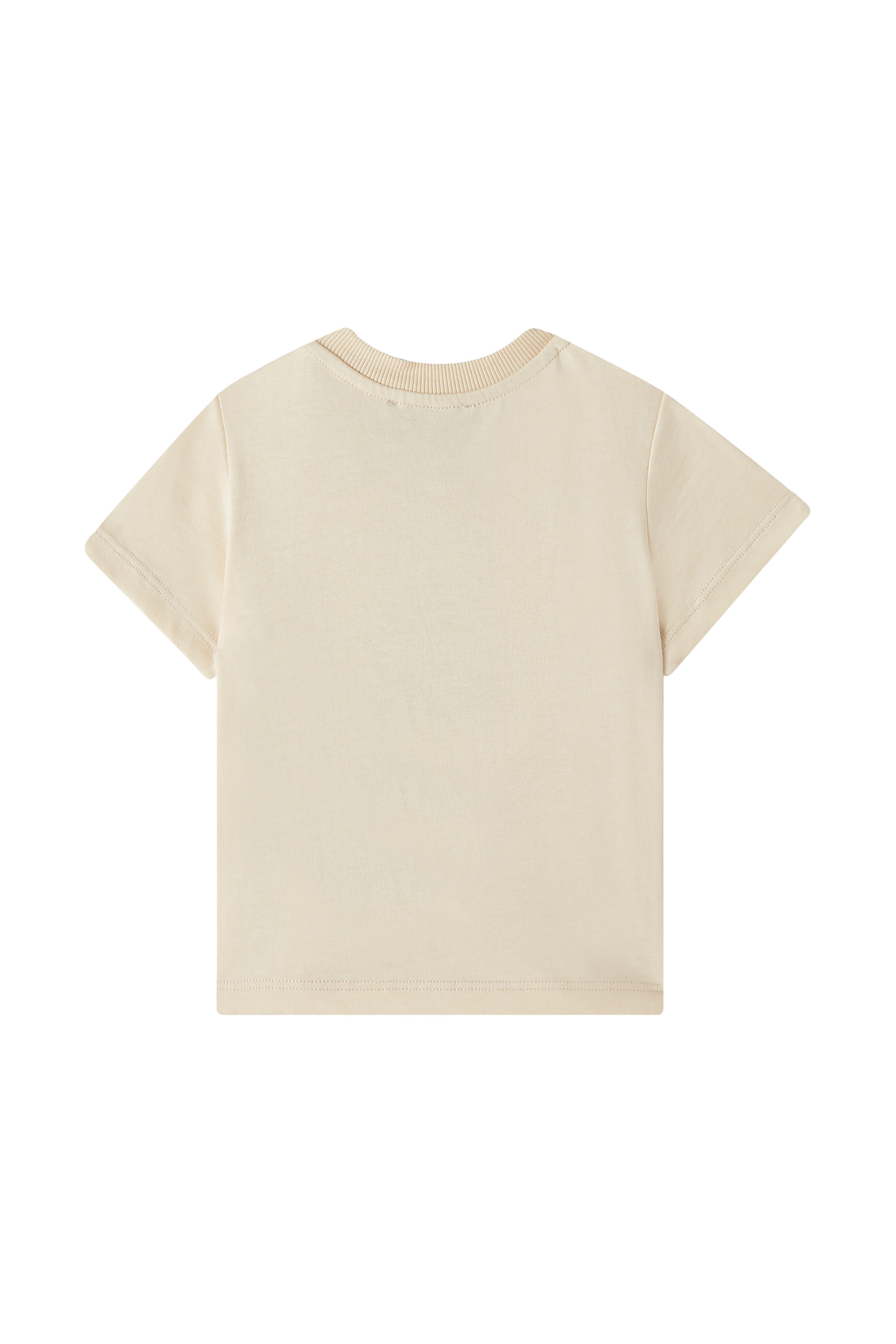 تيشيرت بنقشة دب وشعار الماركة للأطفال