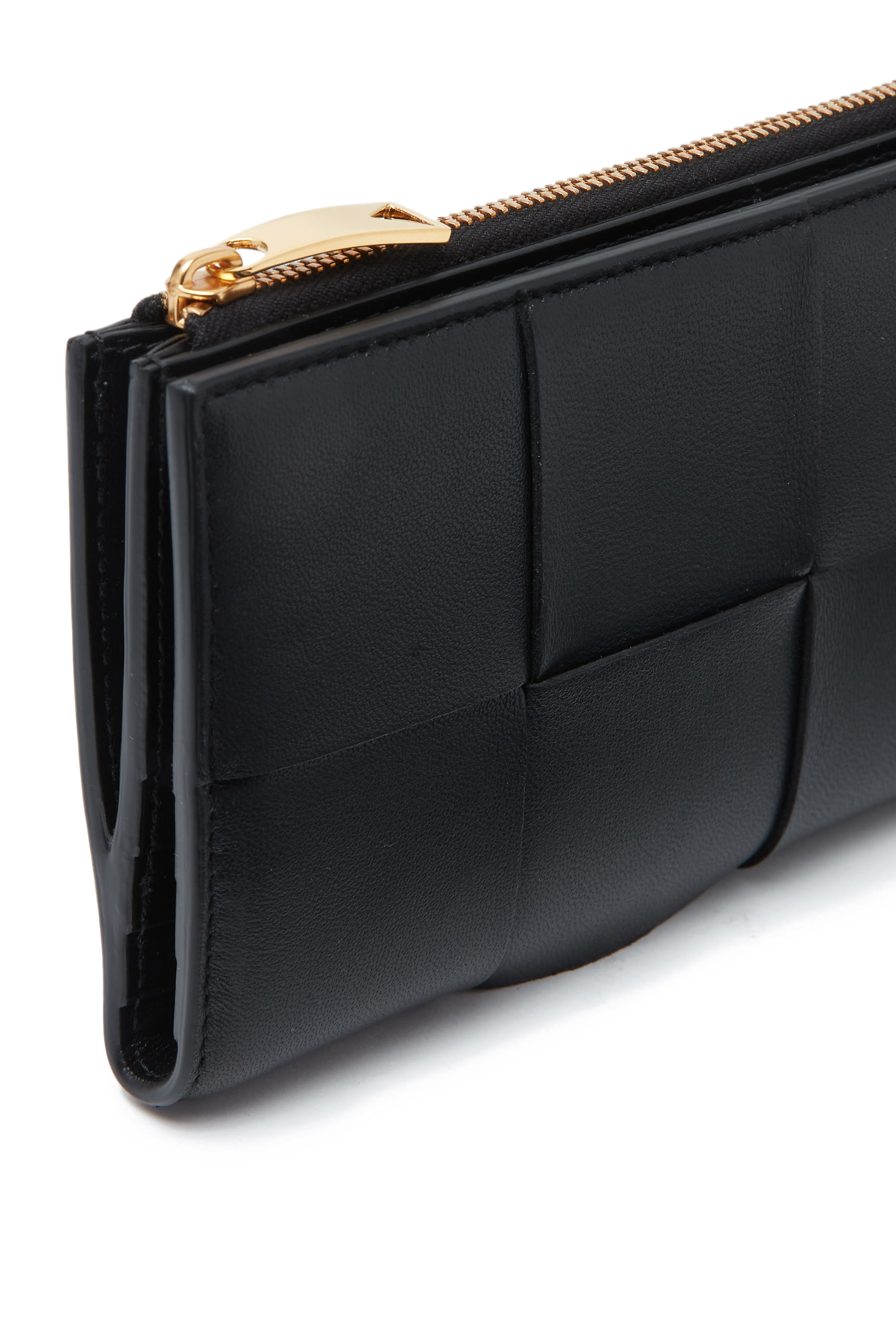 محفظة كاسيت كبيرة بتصميم ثائي الطي بسحاب