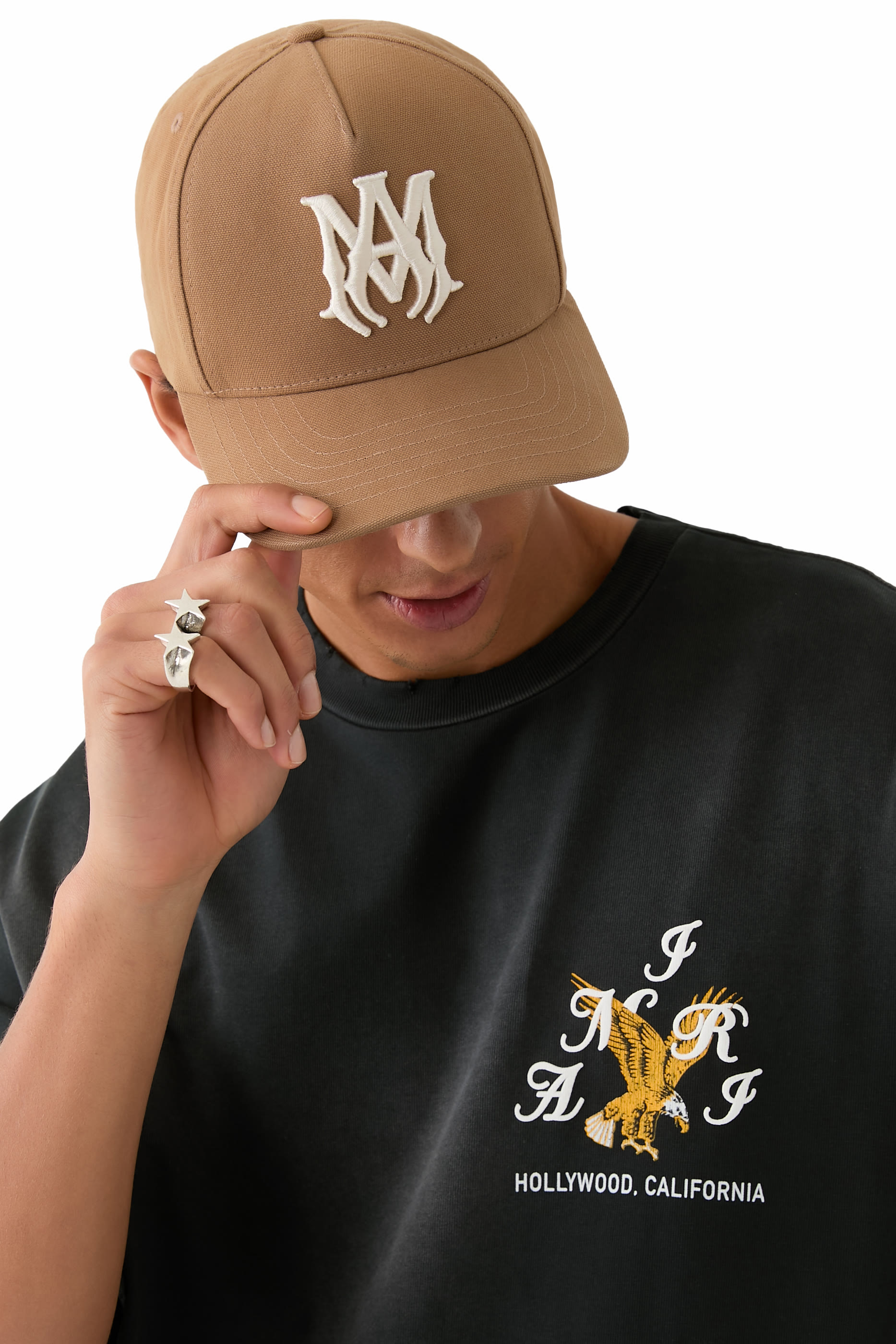 كاب بيسبول بشعار الماركة قماش قنب