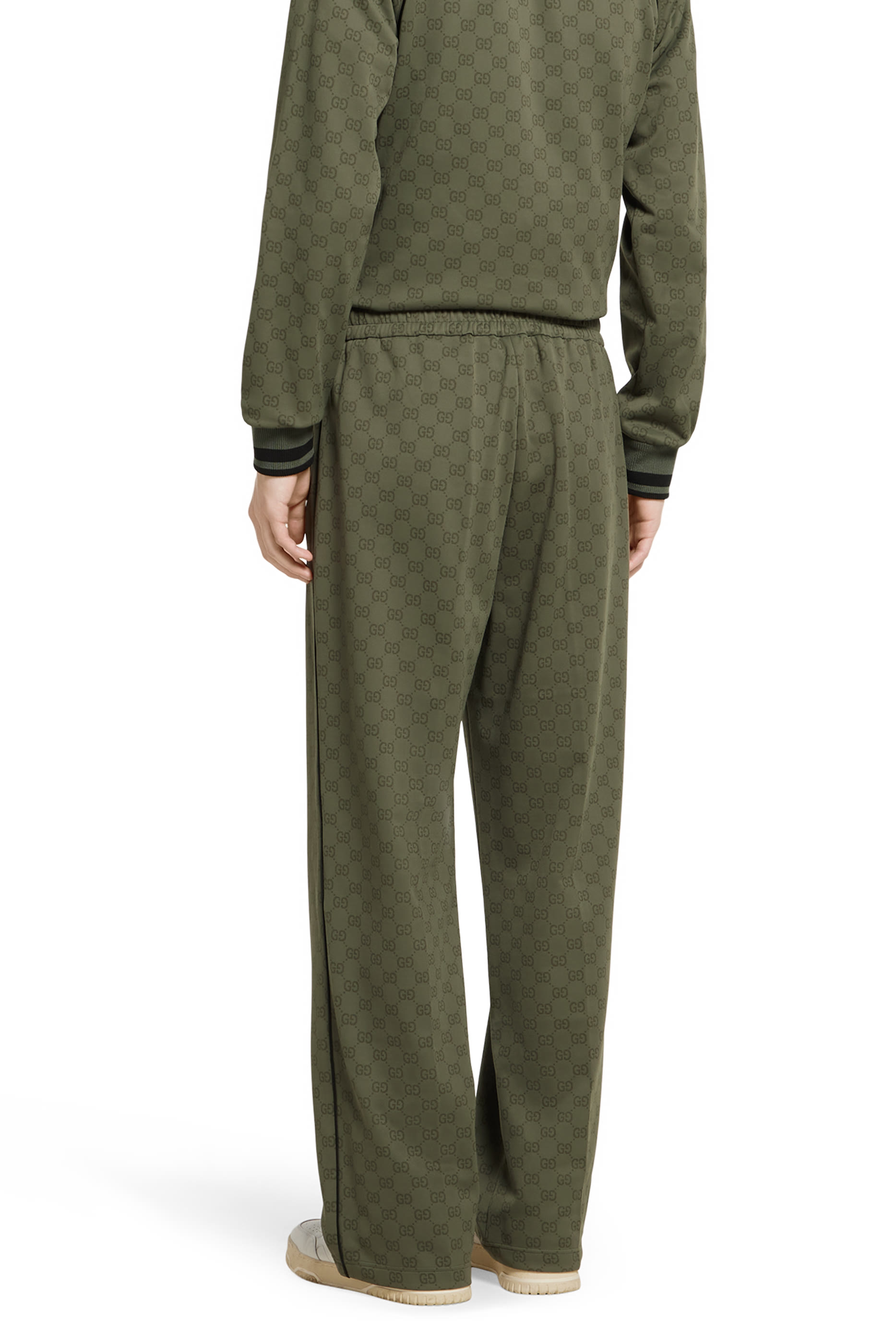 بنطال بنقشة حرفي شعار الماركة جيرسيه جاكار