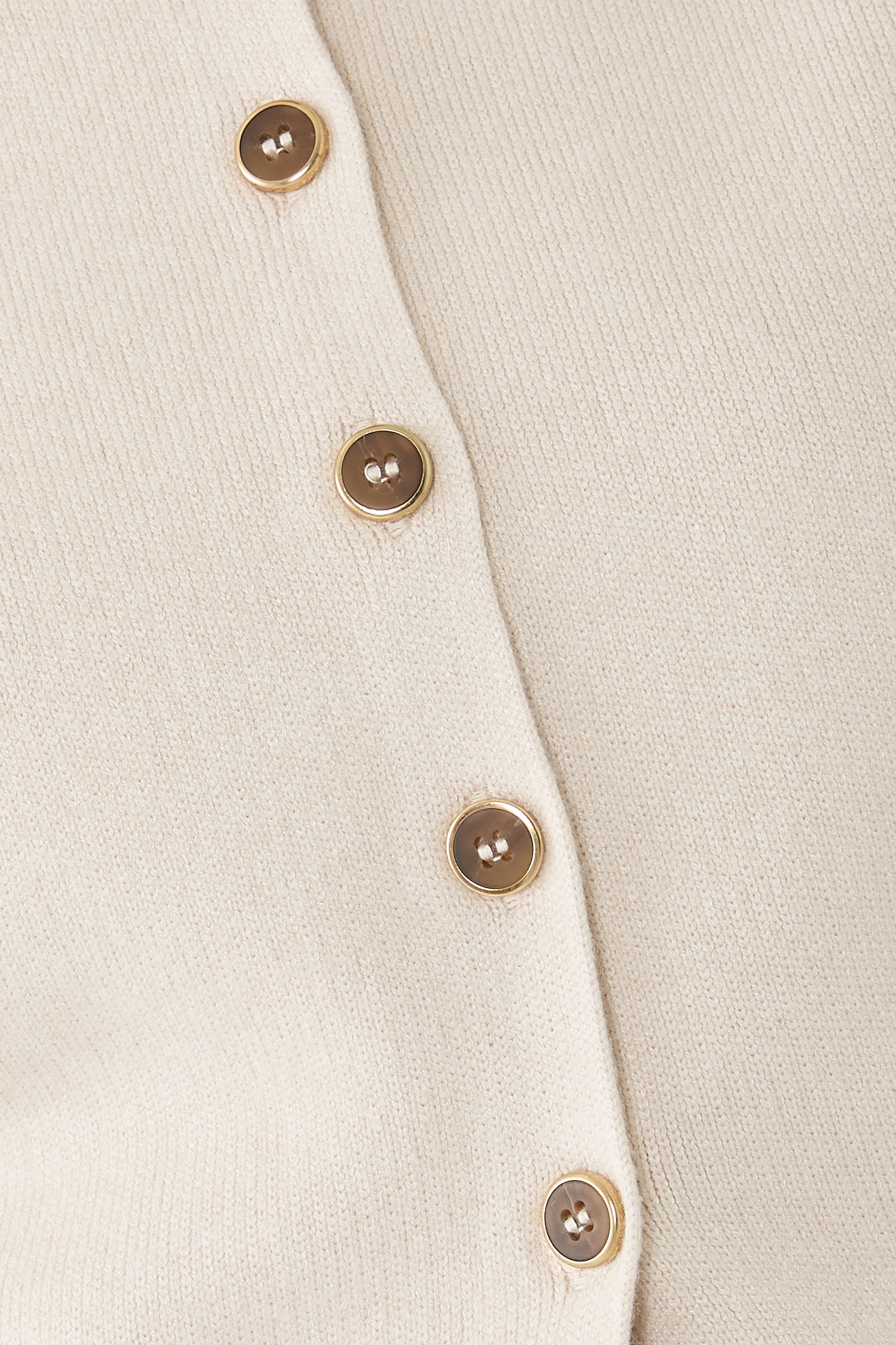 كنزةة بنمط كارديجان بأكمام منفوخة