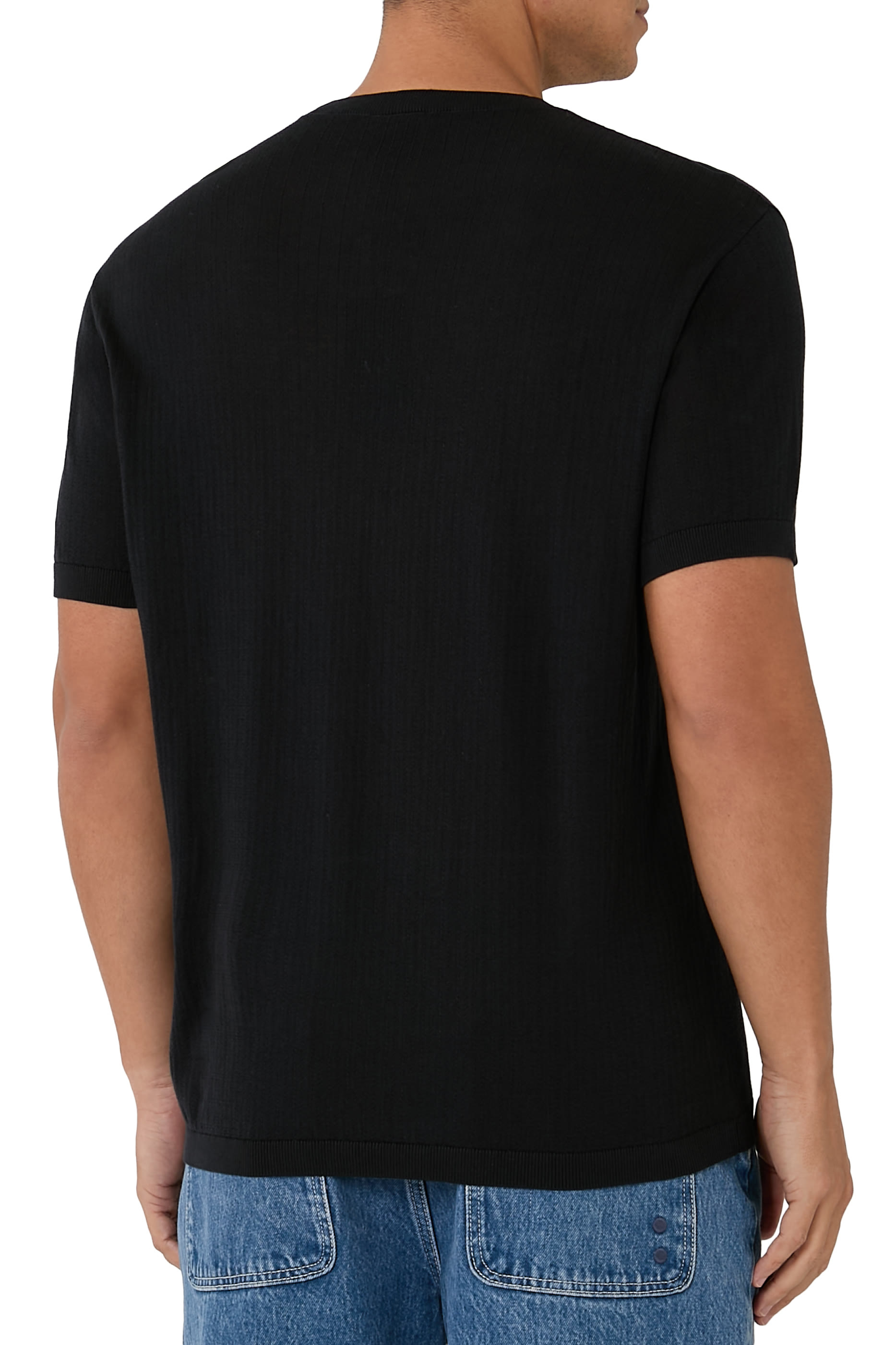 تيشيرت قطن مضلع