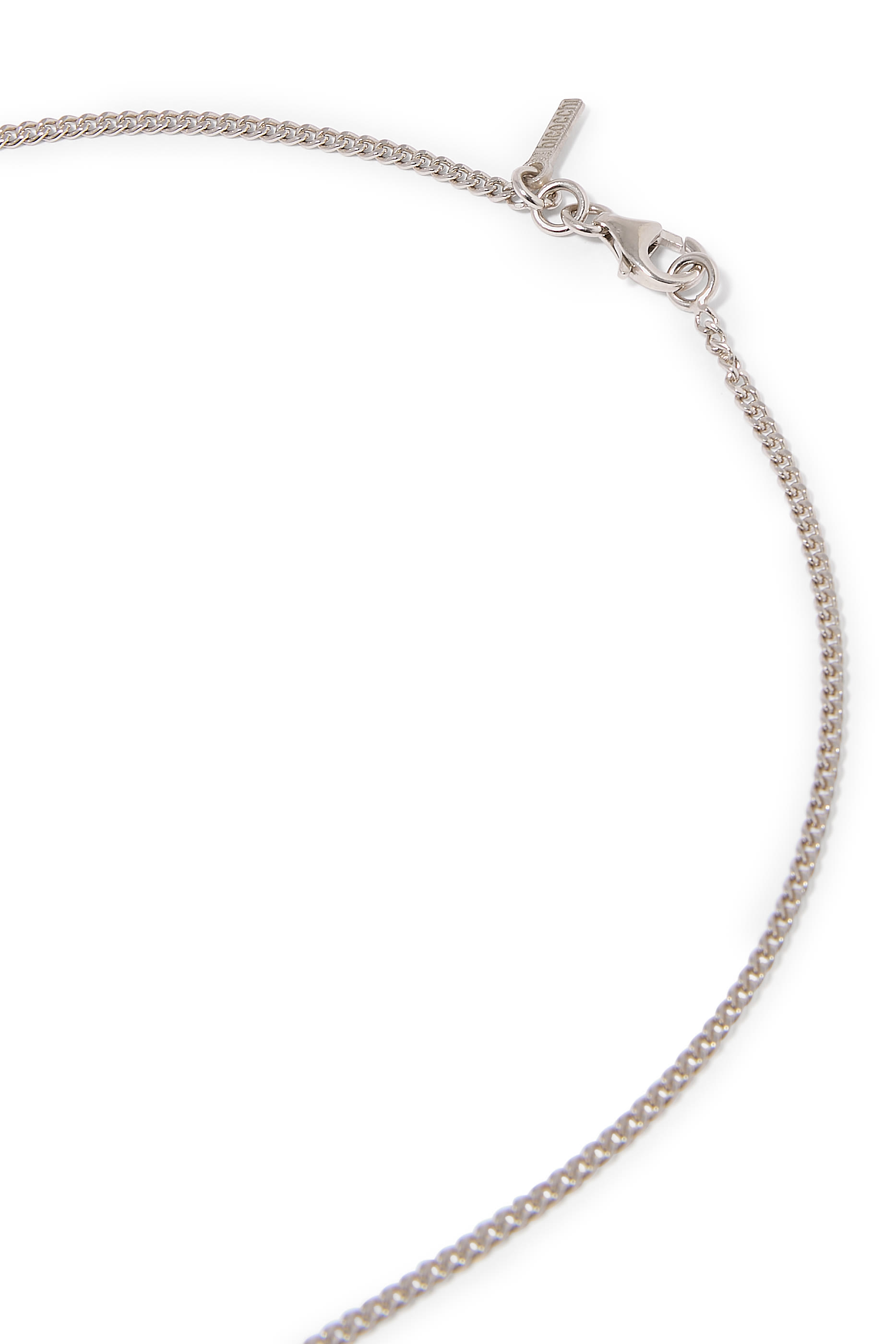 قلادة كريست مرصعة بأحجار زركونيا مكعبة وكريستال، فضة اسرتلينية