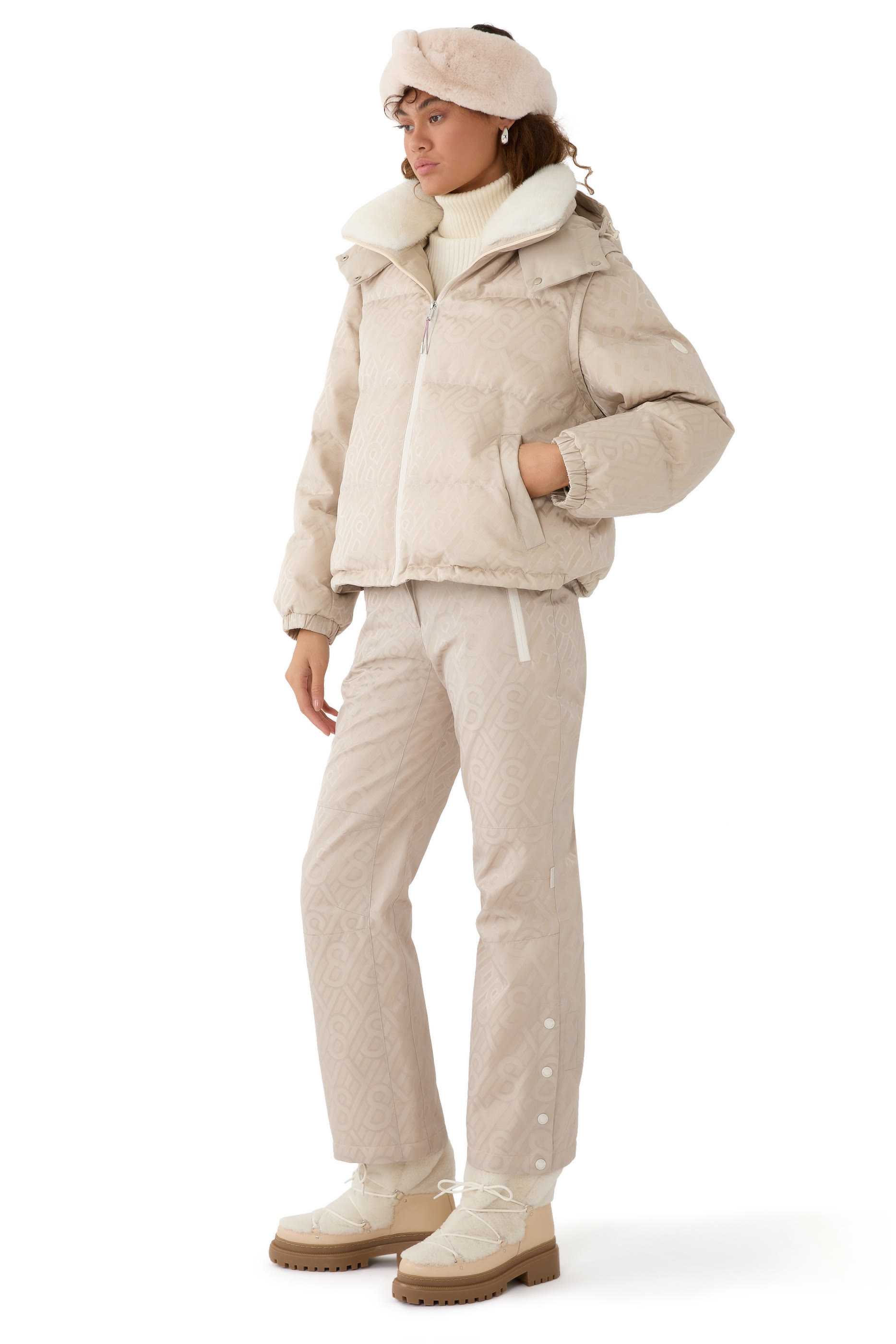 جاكيت تزلج دودون بحروف شعار الماركة