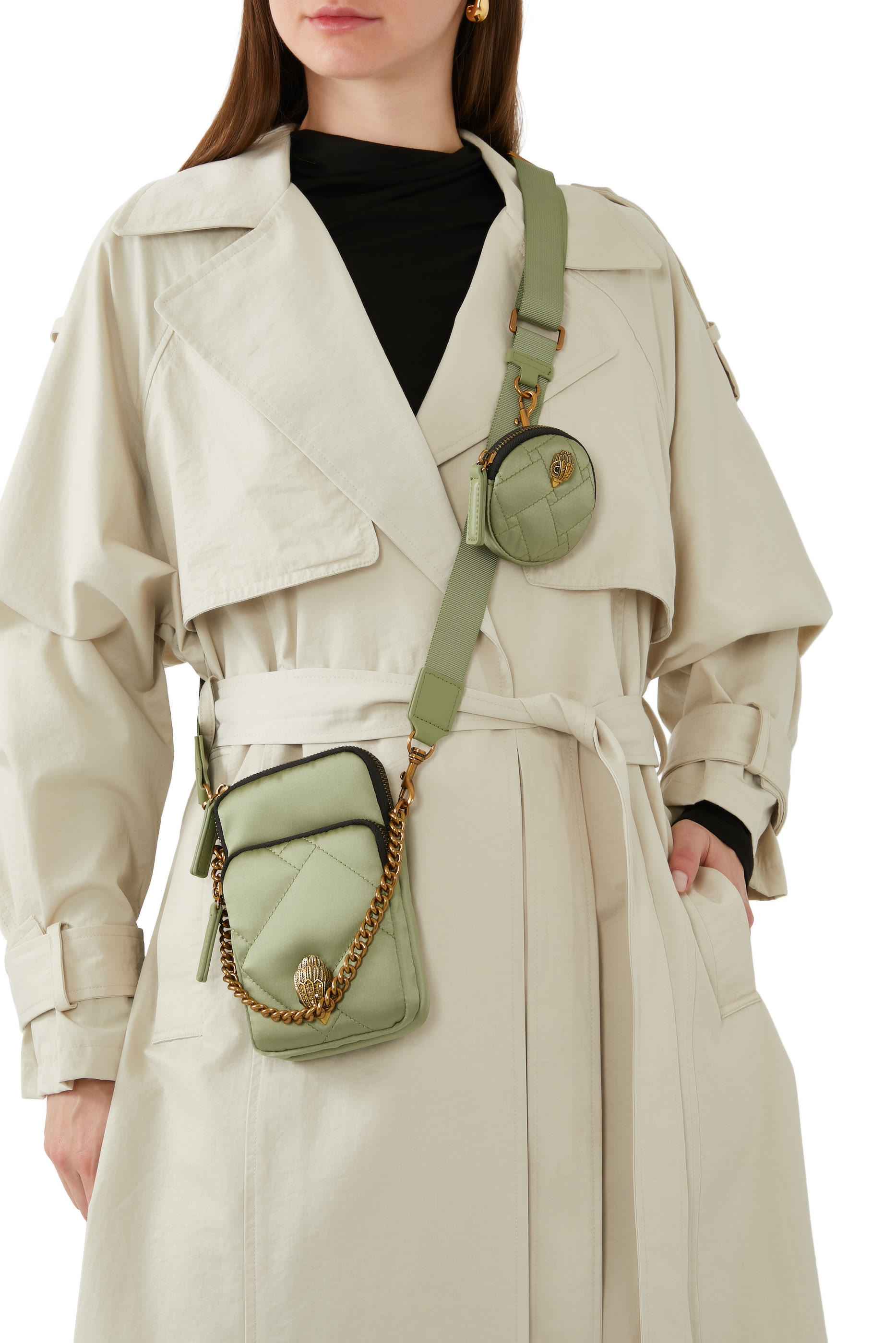 حقيبة كروس متعددة الجيوب نايلون معاد تدويره