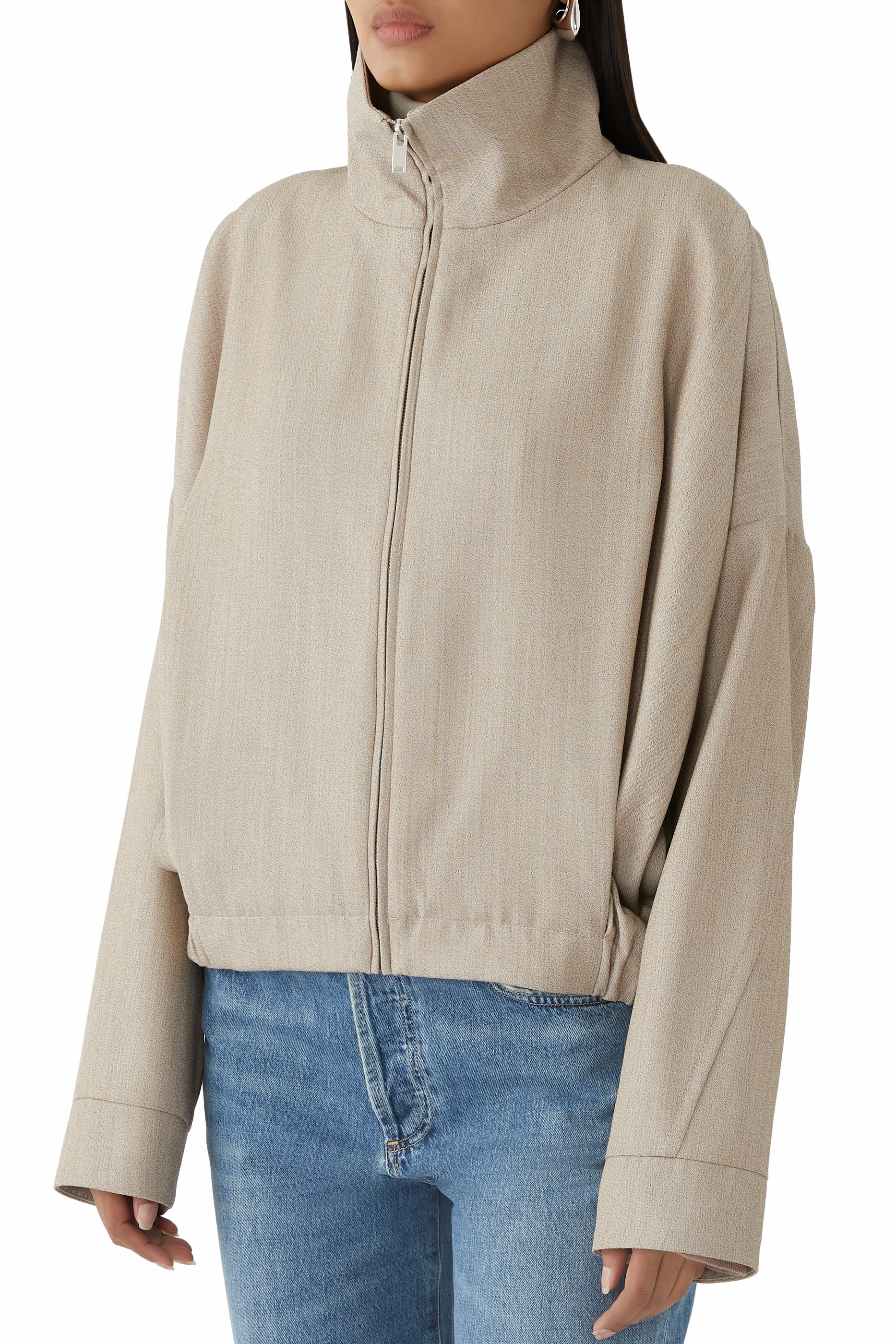 جاكيت مقاوم للريح صوف بكر