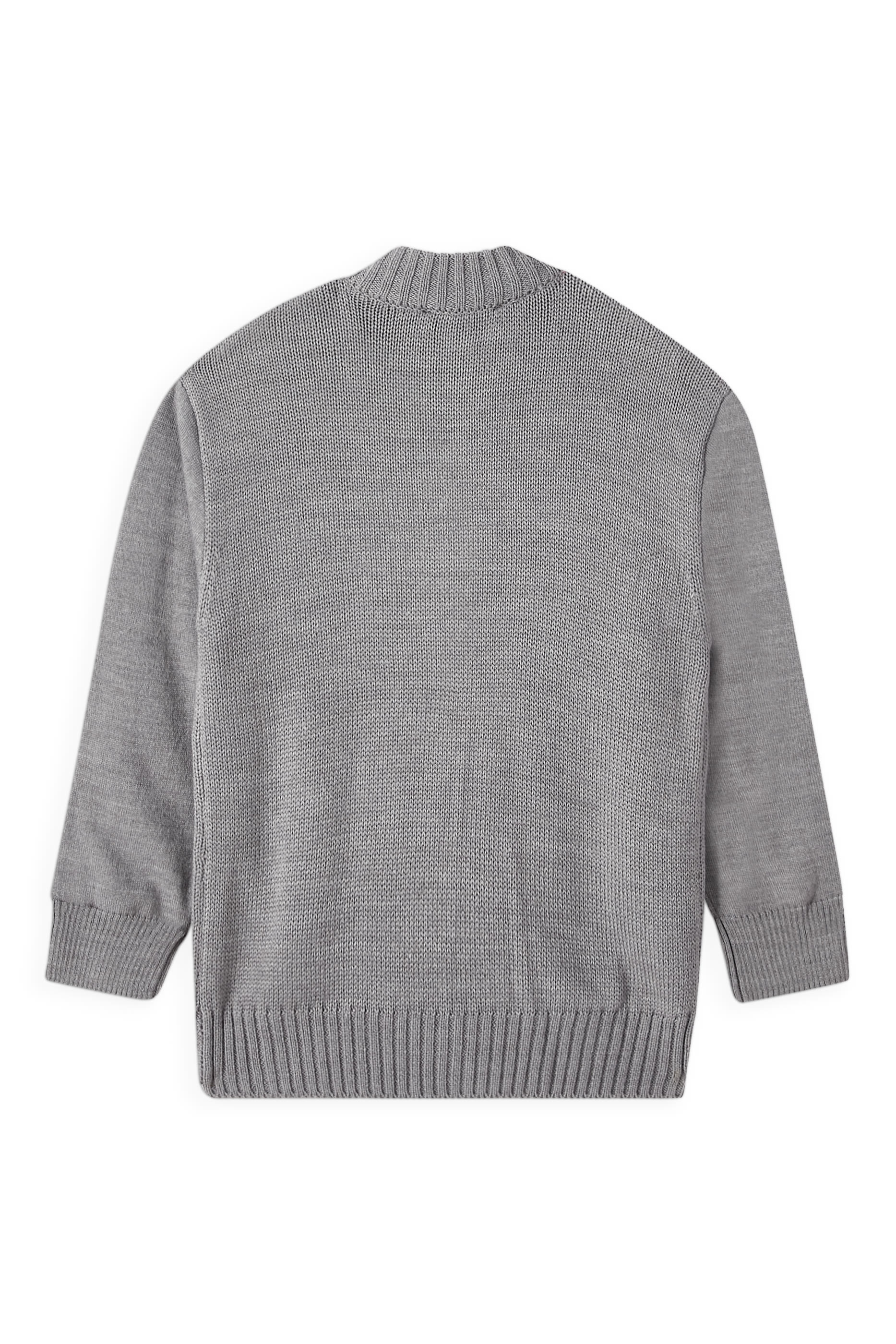 كارديغان بسحاب وبشريط بشعار الماركة للأطفال