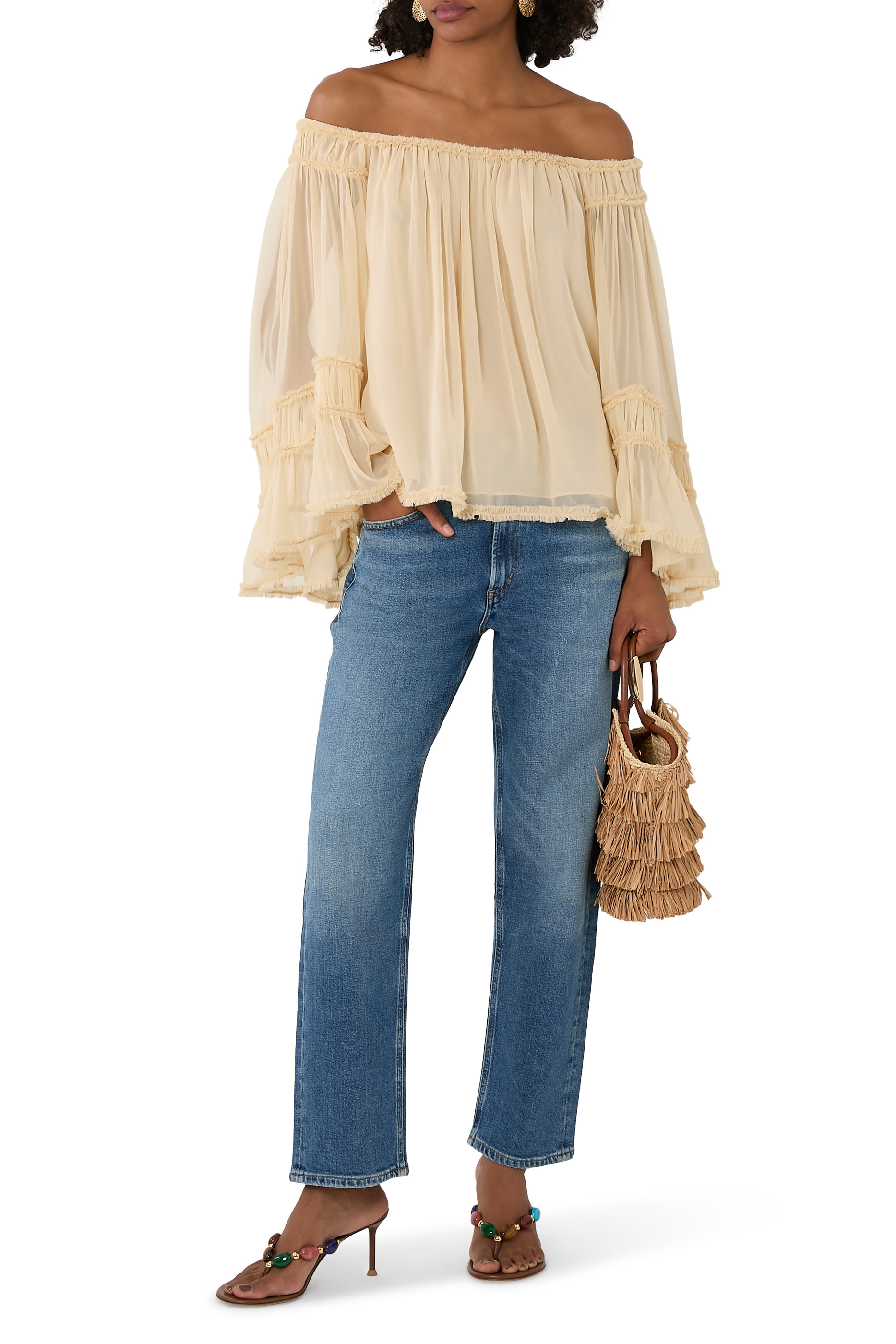 بنطال جينز ديلفينا بقصة مستقيمة