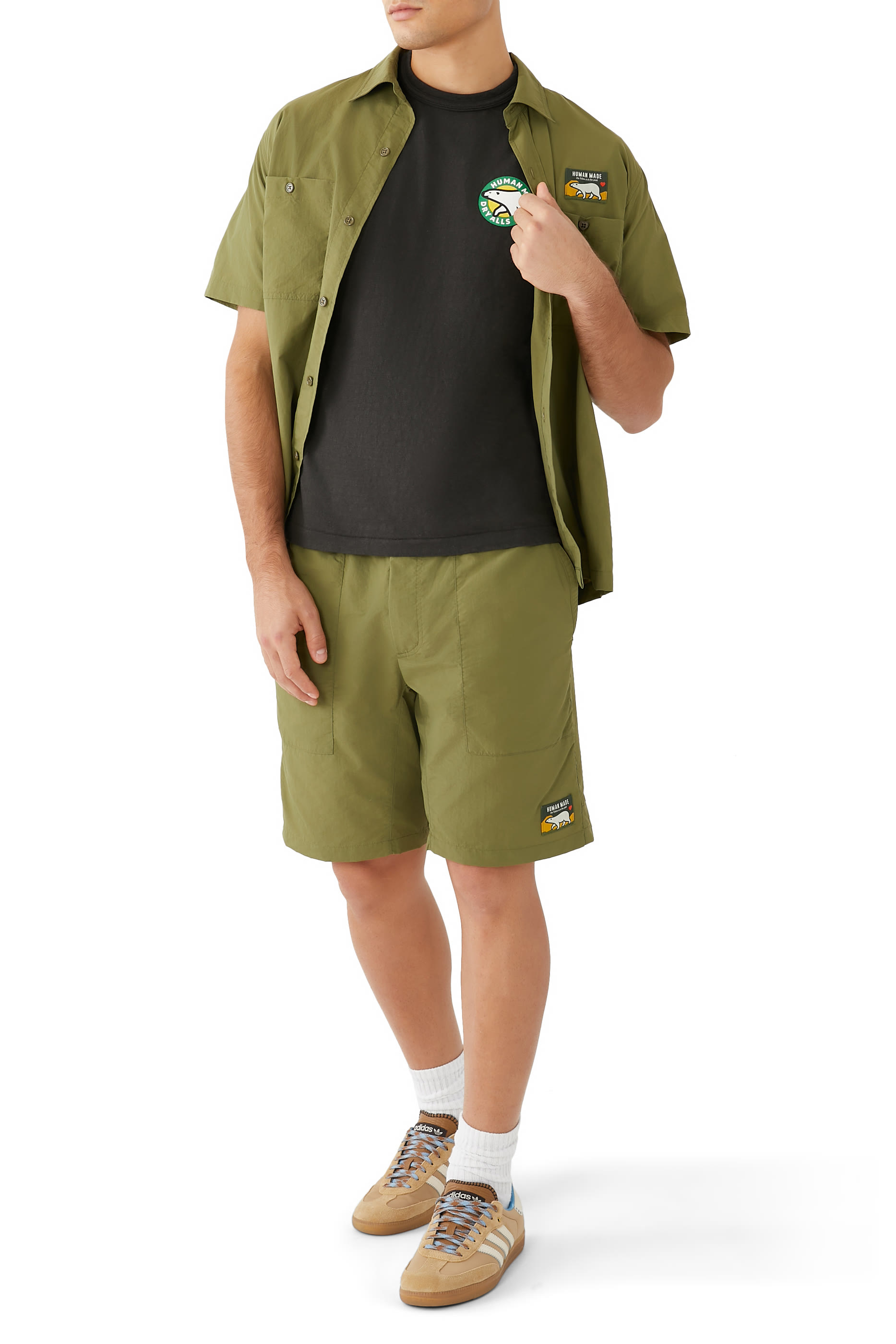 تيشيرت بنقشة دب قطبي غرافيكية