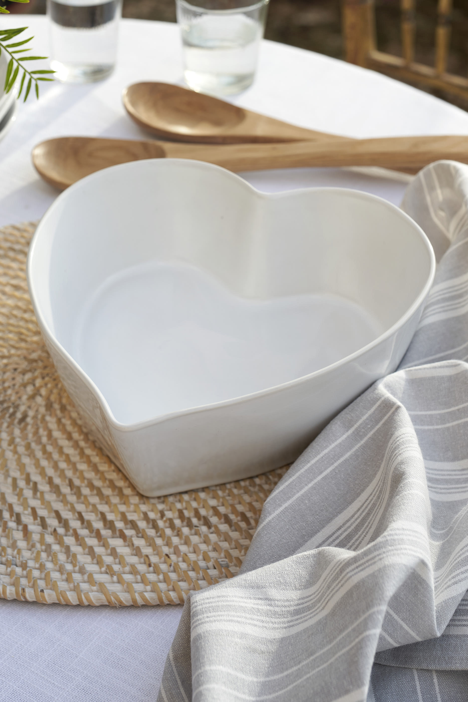 طبق بورتو متوسط بتصميم قلب للفرن